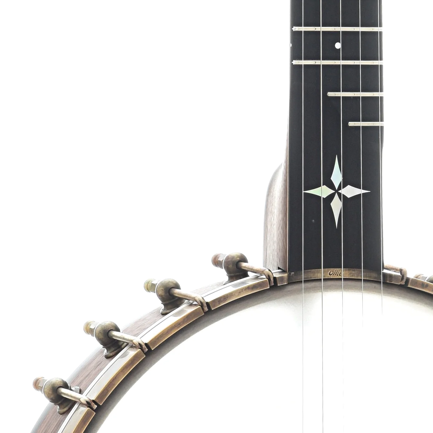 Ome Wizard 12" Openback Banjo & Case, Walnut - Image 5