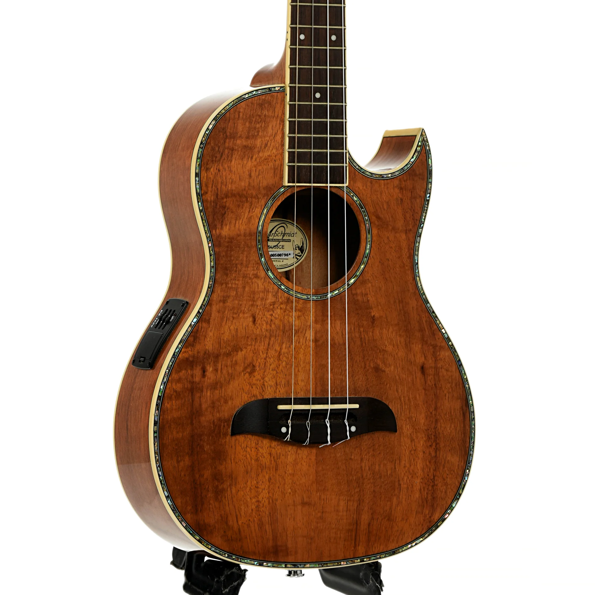Oscar Schmidt OU55CE Baritone Ukulele (2010) - Image 4