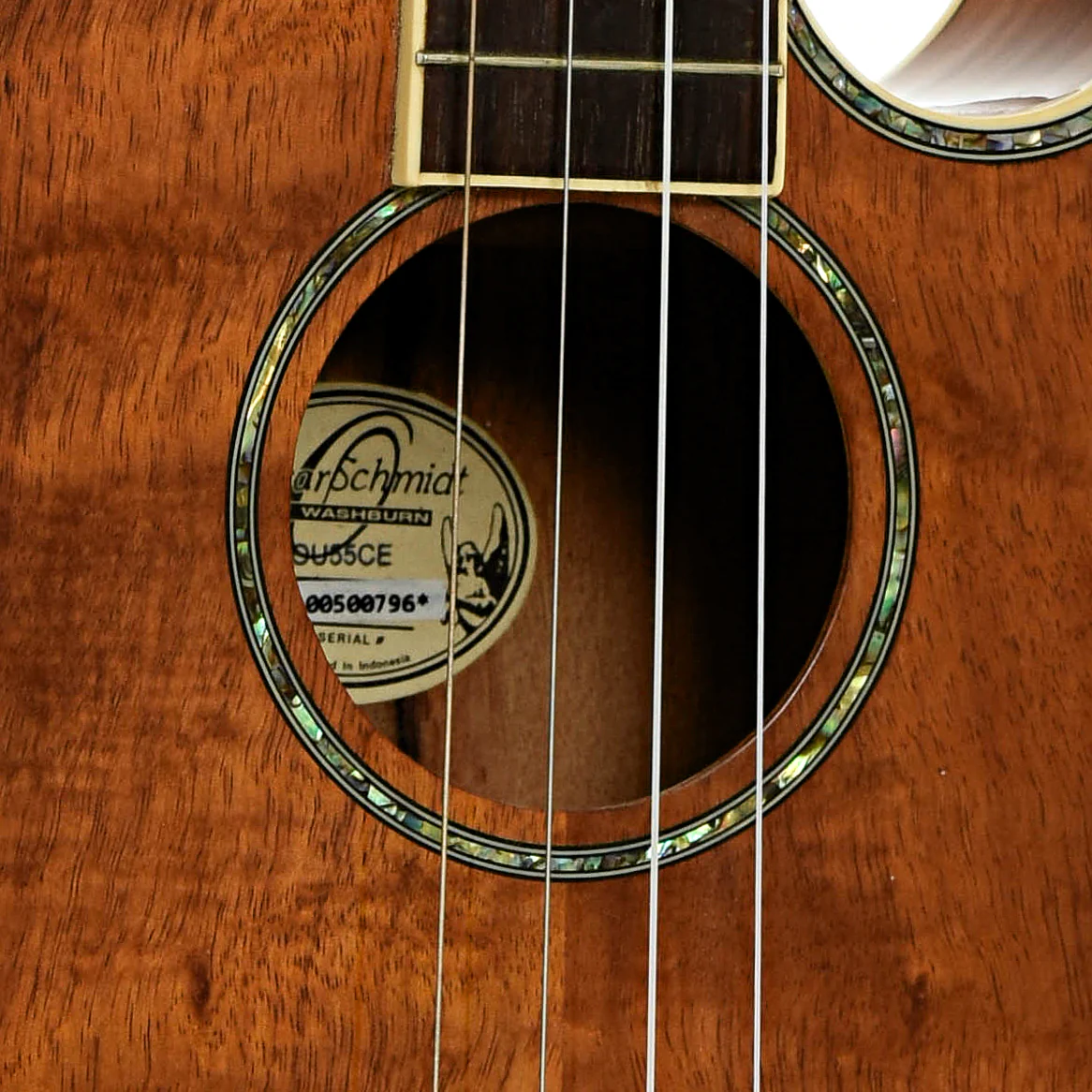 Oscar Schmidt OU55CE Baritone Ukulele (2010) - Image 6