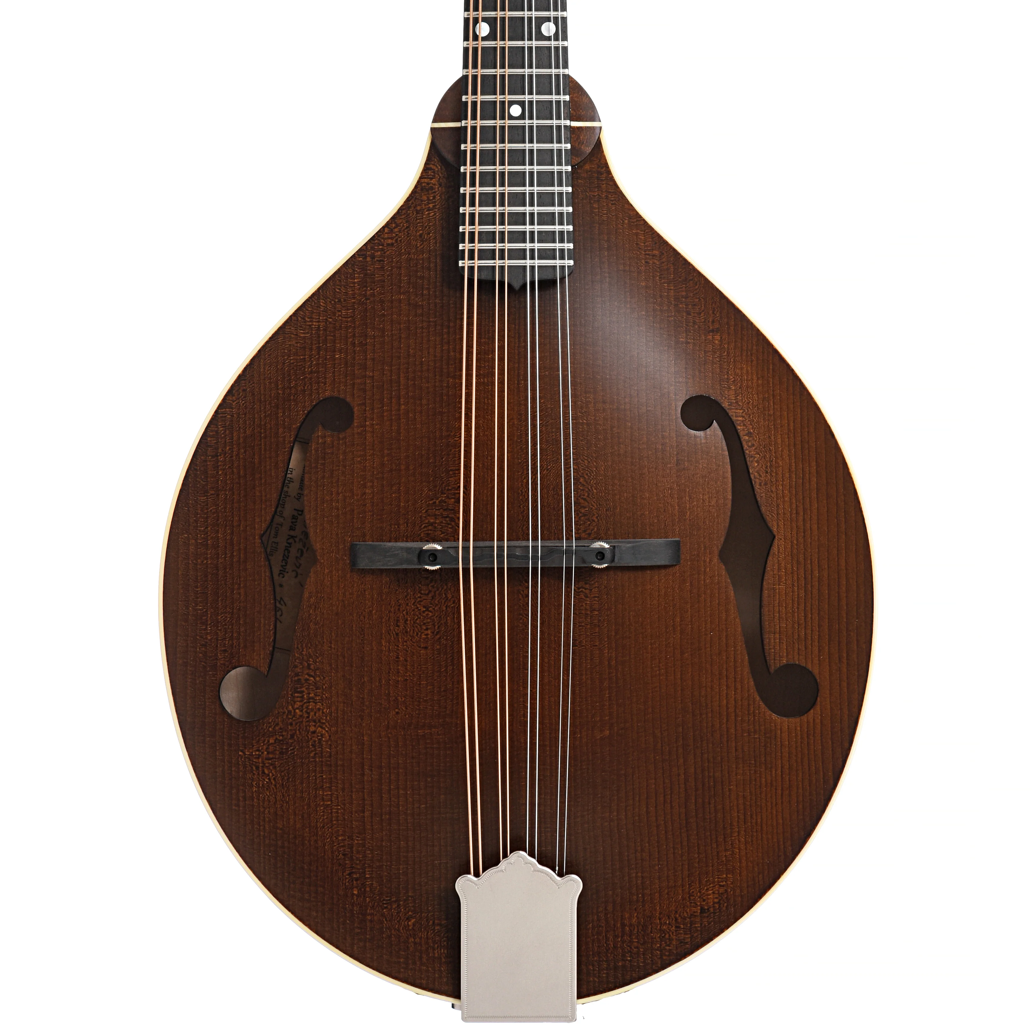 Pava A5 Satin Model Mandolin & Case, Brown - Image 3