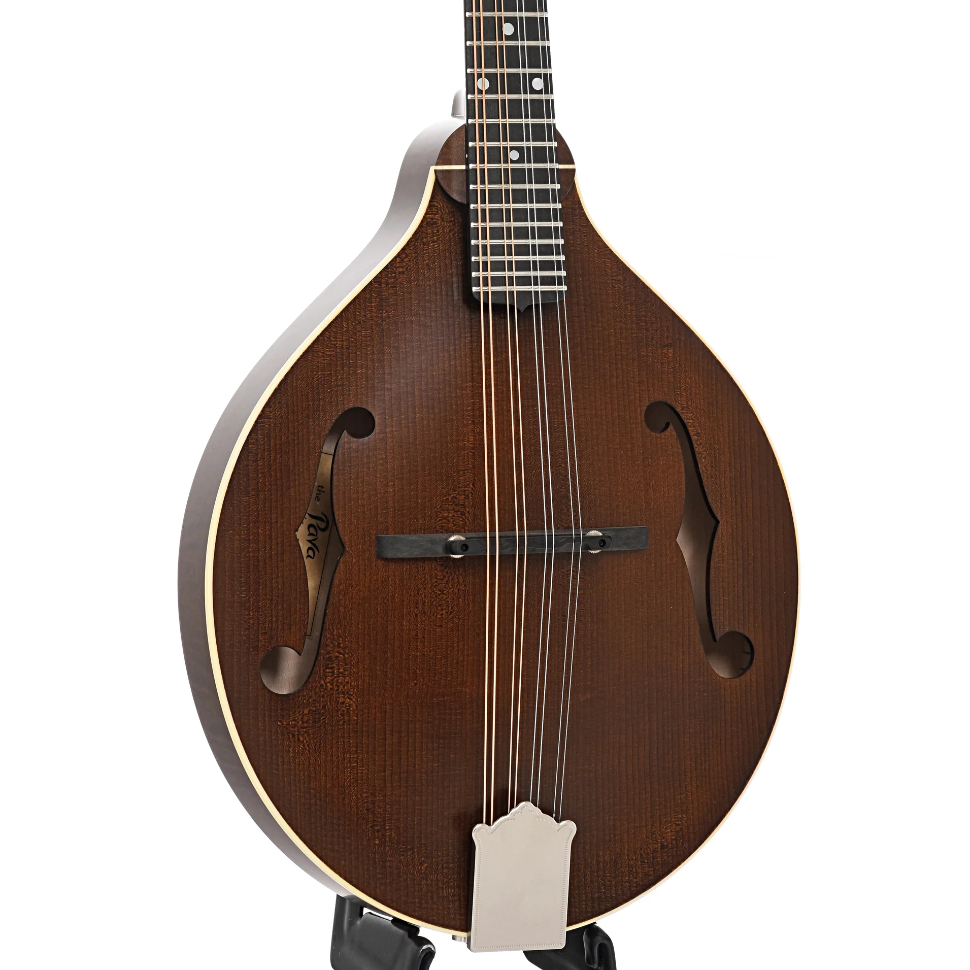 Pava A5 Satin Model Mandolin & Case, Brown - Image 4