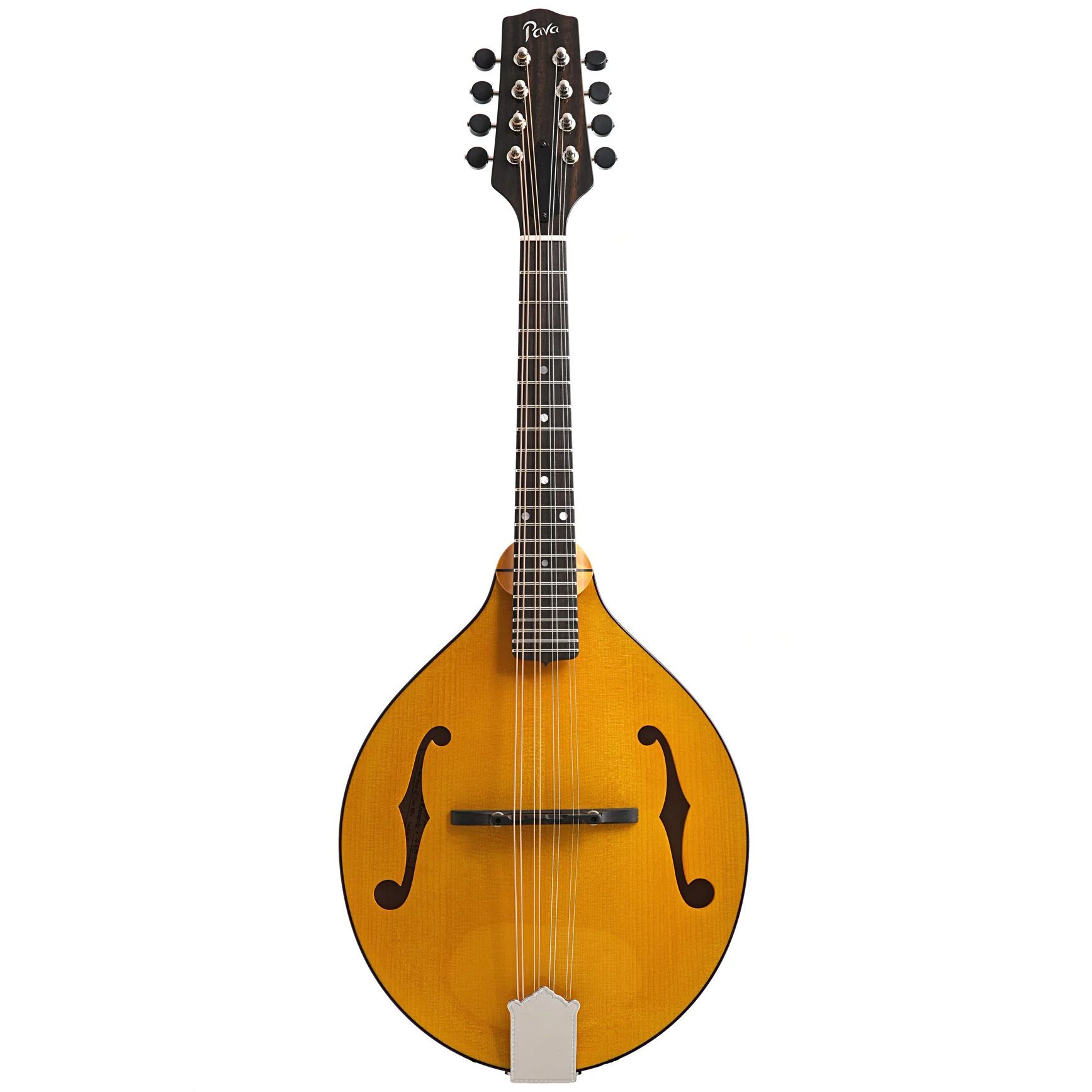 Pava Player Model A-Mandolin & Case, Amber - Image 3