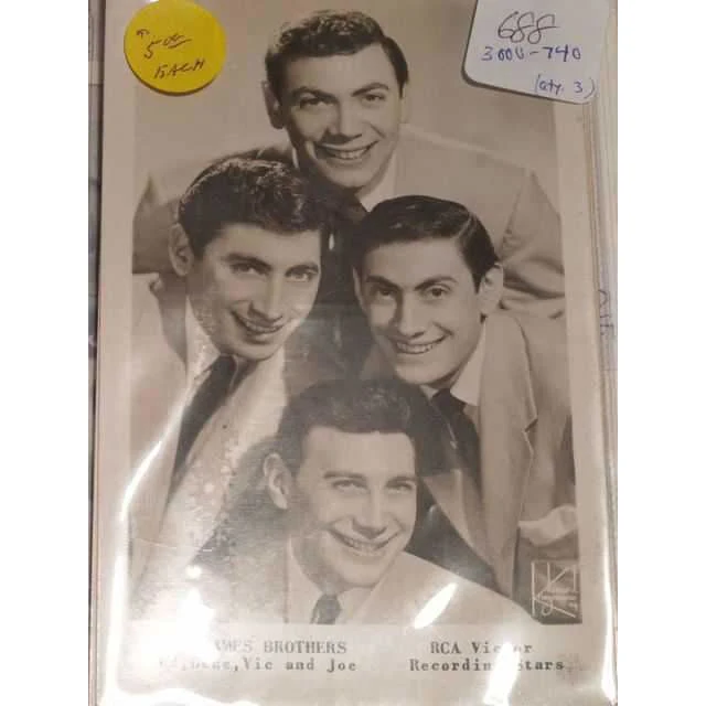 Photo Postcard: The Ames Brothers - Image 2