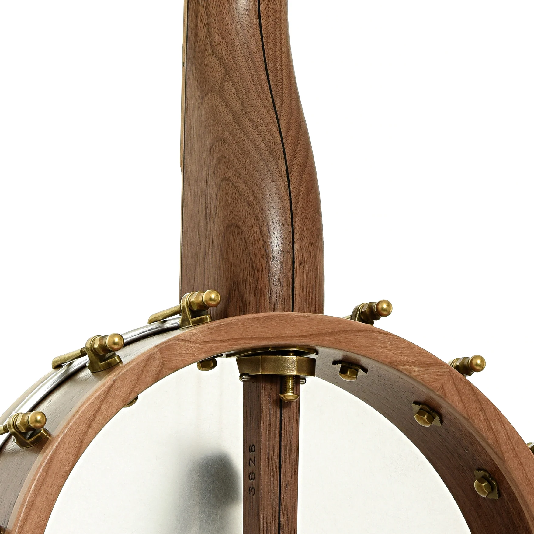 Pisgah Appalachian 11in Short Scale Left-Handed Openback Banjo & Gigbag, Walnut - Image 11