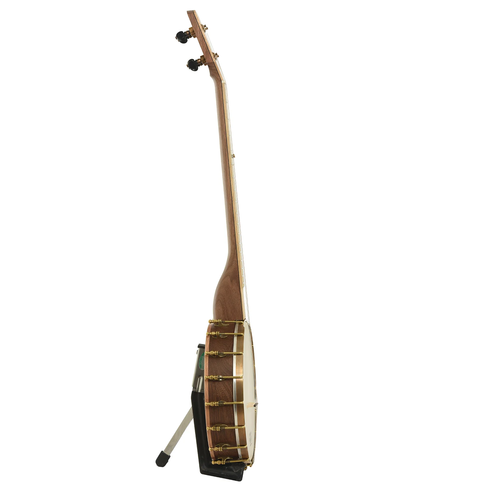 Pisgah Appalachian 11in Short Scale Left-Handed Openback Banjo & Gigbag, Walnut - Image 14