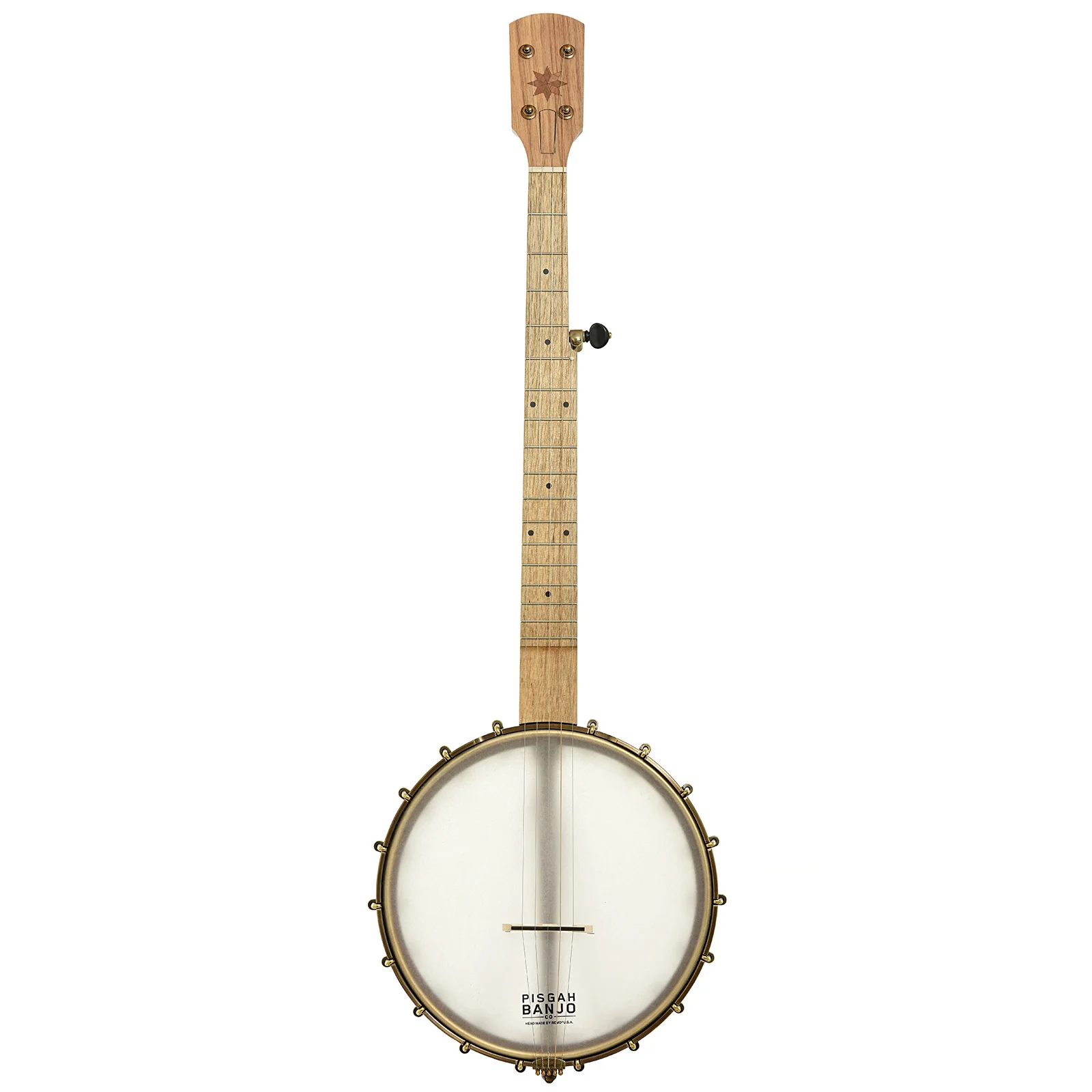 Pisgah Appalachian 11in Short Scale Left-Handed Openback Banjo & Gigbag, Walnut - Image 16