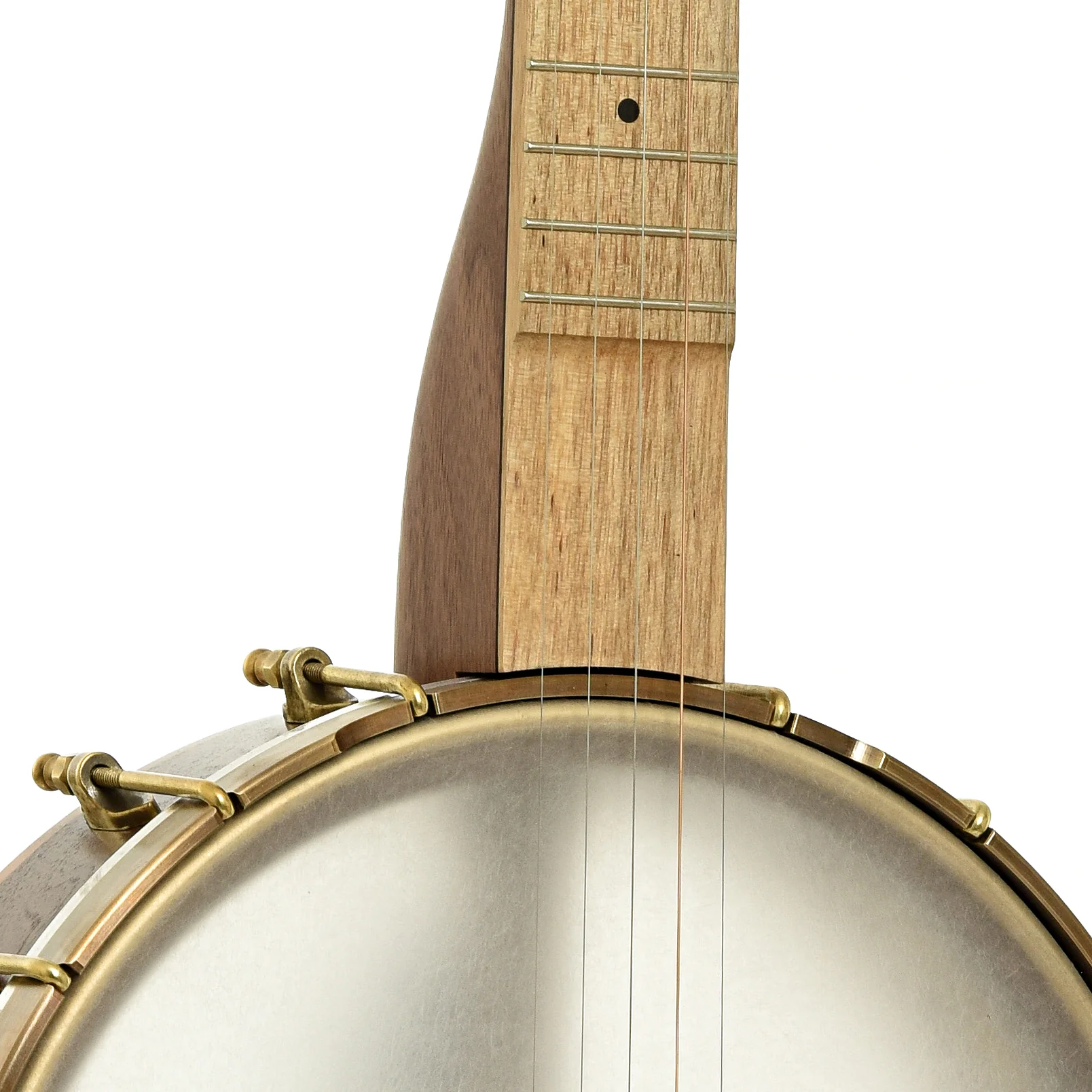 Pisgah Appalachian 11in Short Scale Left-Handed Openback Banjo & Gigbag, Walnut - Image 6