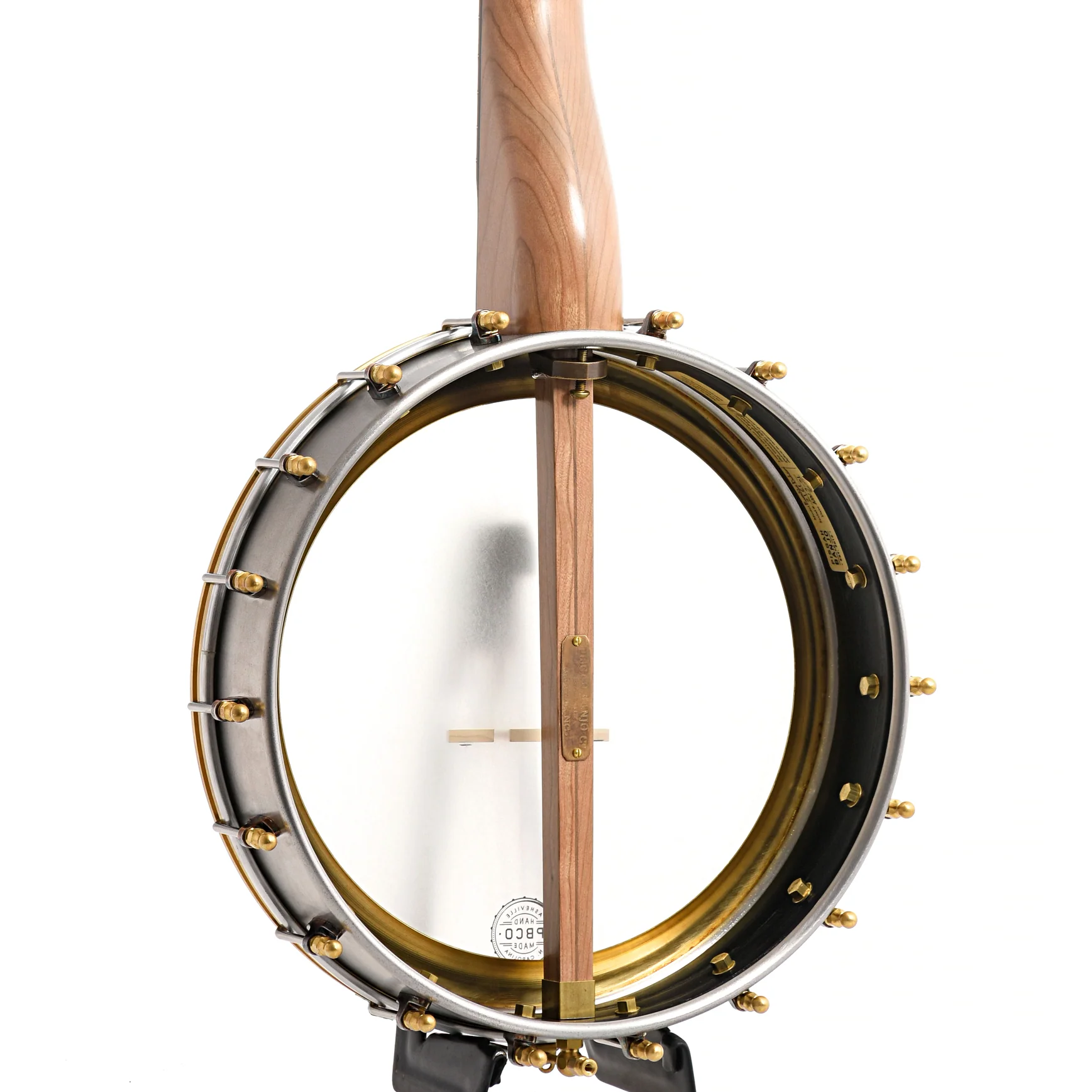 Pisgah Rambler Dobson 12in Short Scale Openback Banjo & Gigbag, Cherry - Image 10