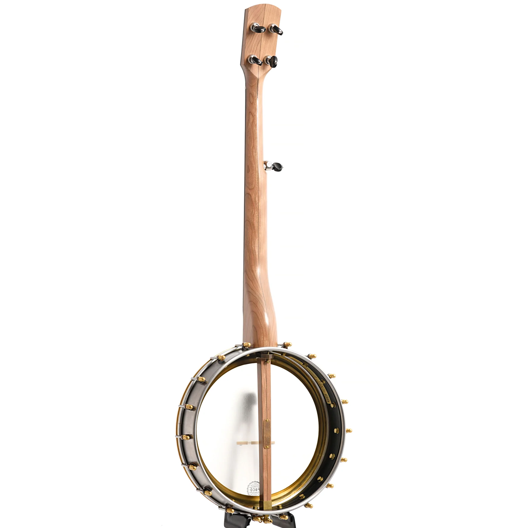 Pisgah Rambler Dobson 12in Short Scale Openback Banjo & Gigbag, Cherry - Image 11