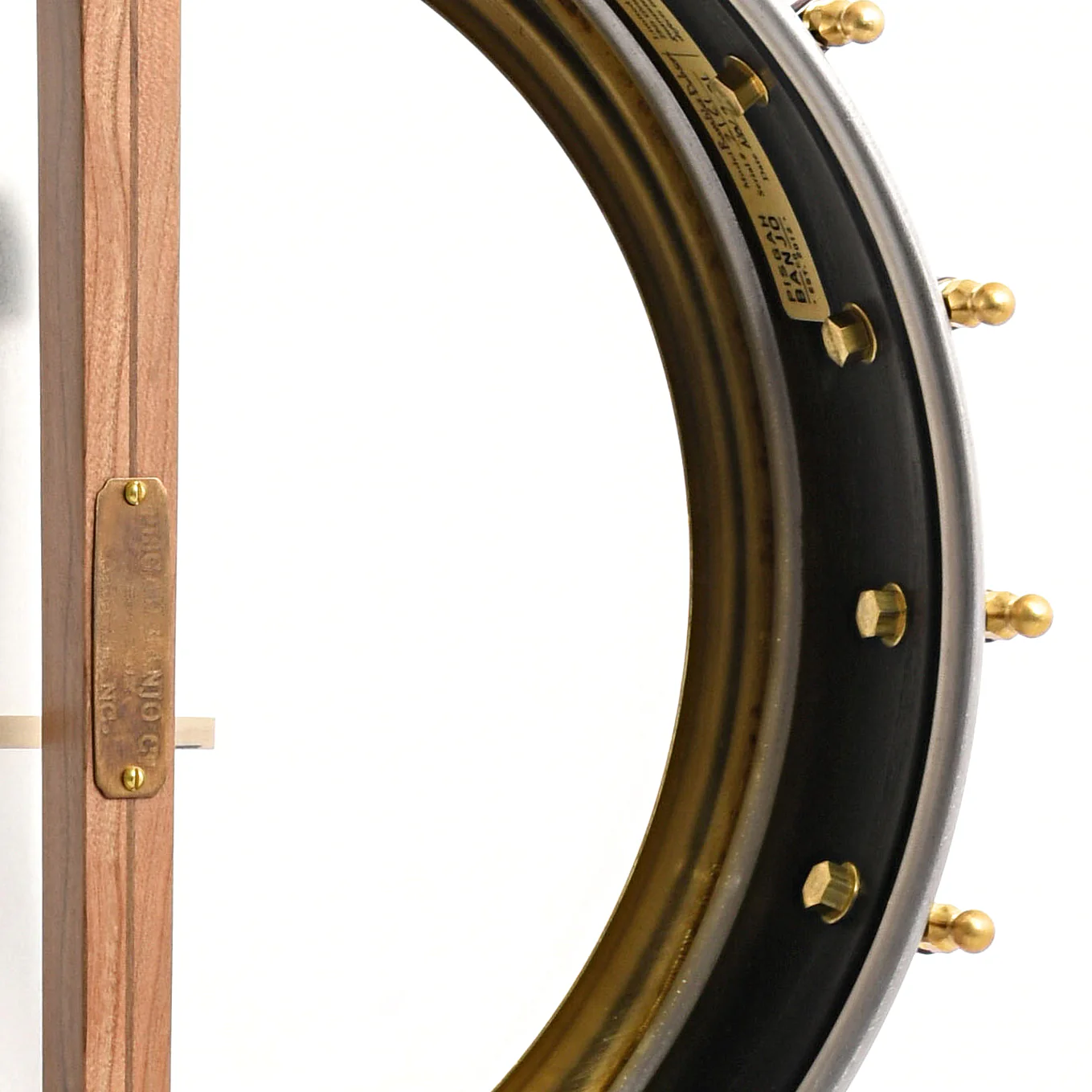 Pisgah Rambler Dobson 12in Short Scale Openback Banjo & Gigbag, Cherry - Image 9