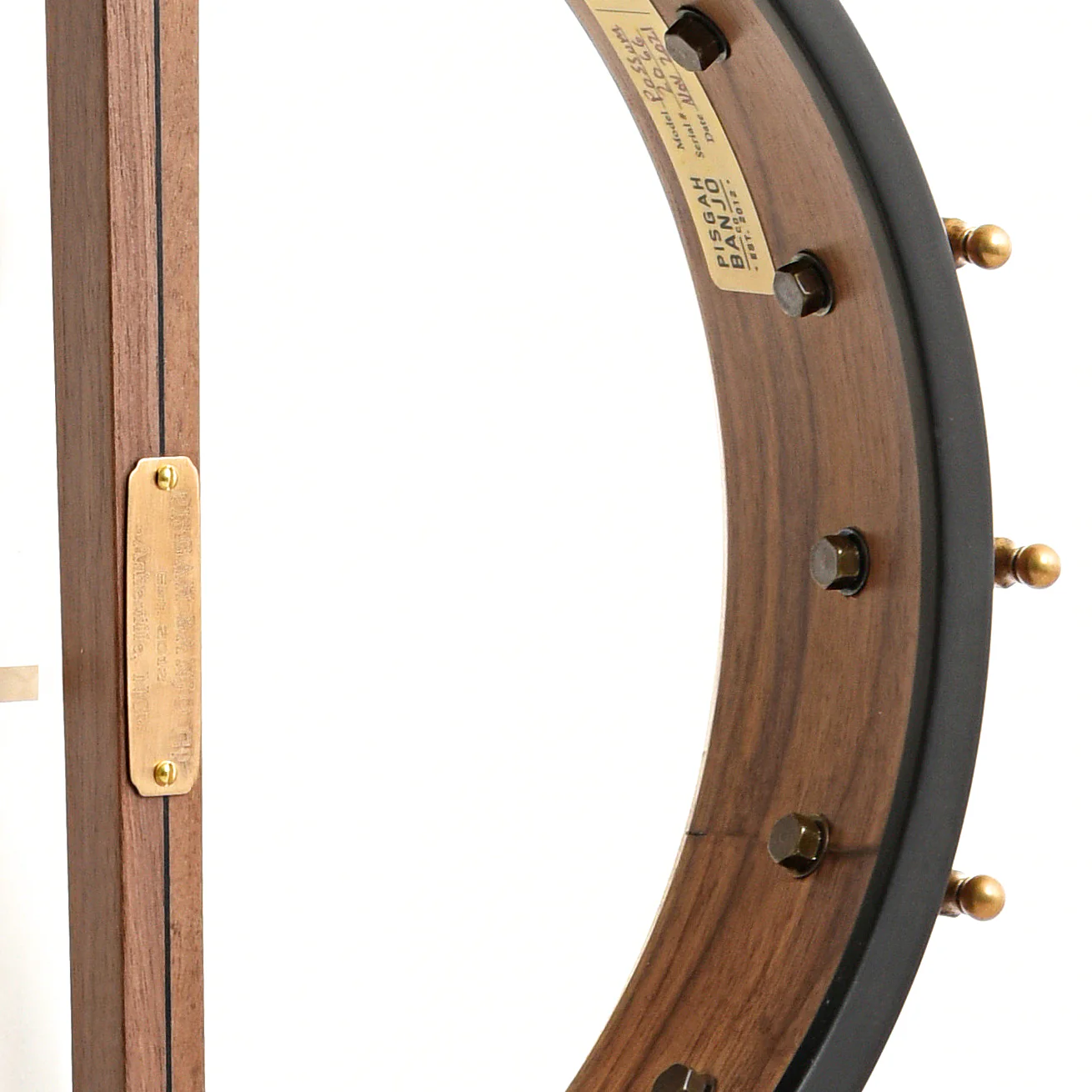 Pisgah Possum 12in Short Scale Openback Banjo & Gigbag, Walnut - Image 10