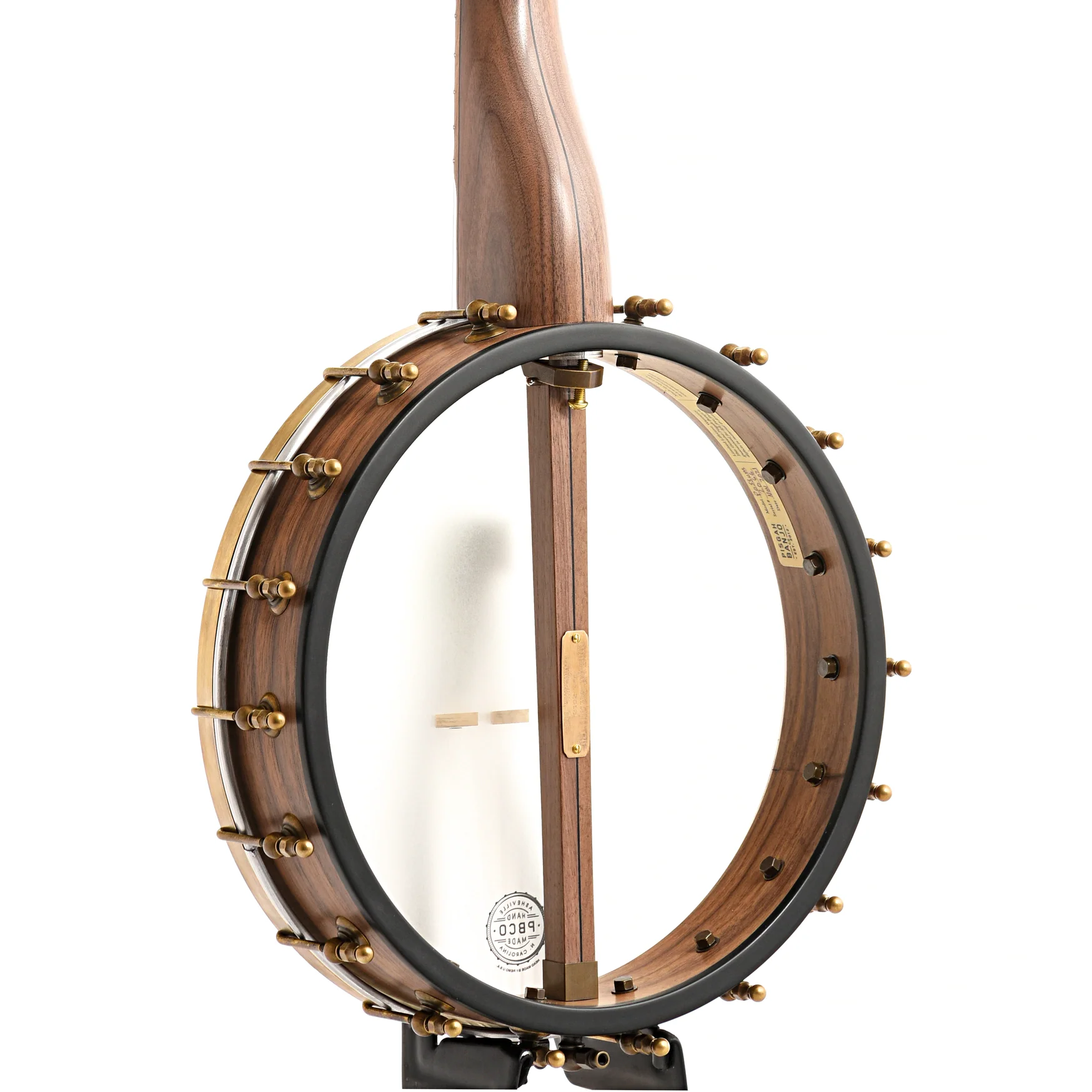 Pisgah Possum 12in Short Scale Openback Banjo & Gigbag, Walnut - Image 11