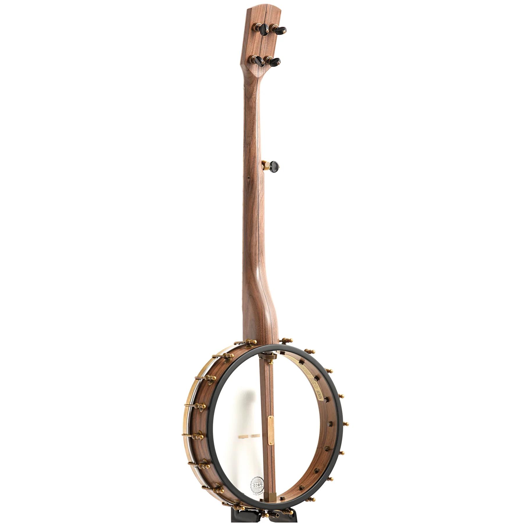 Pisgah Possum 12in Short Scale Openback Banjo & Gigbag, Walnut - Image 12