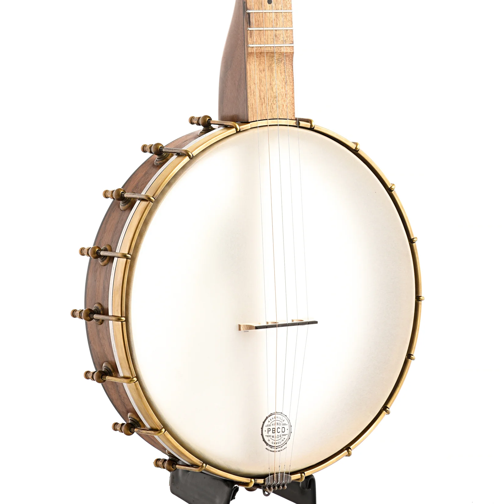 Pisgah Possum 12in Short Scale Openback Banjo & Gigbag, Walnut - Image 2
