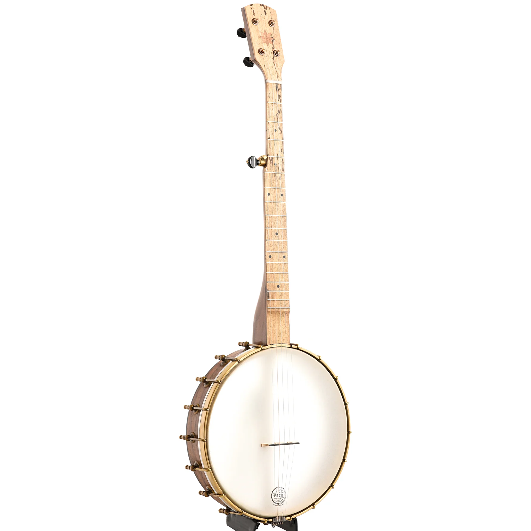Pisgah Possum 12in Short Scale Openback Banjo & Gigbag, Walnut - Image 3