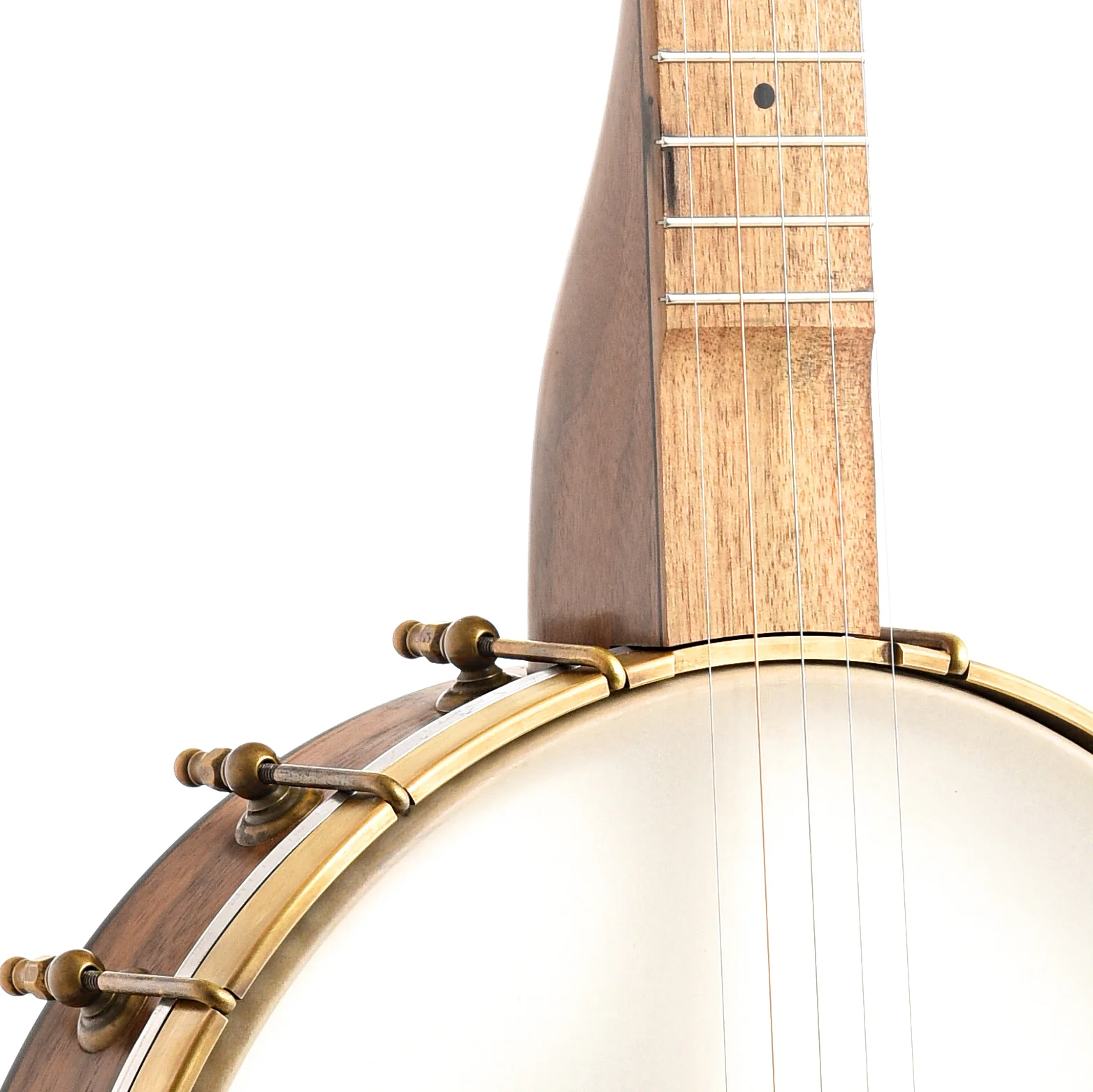 Pisgah Possum 12in Short Scale Openback Banjo & Gigbag, Walnut - Image 5