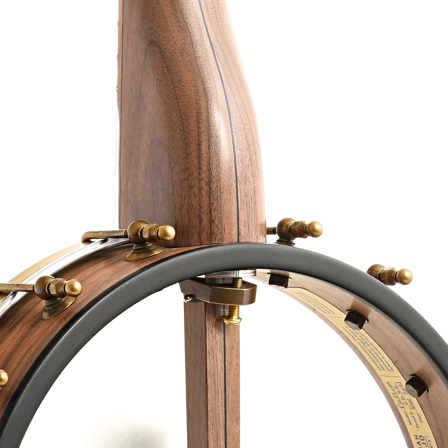 Pisgah Possum 12in Short Scale Openback Banjo & Gigbag, Walnut - Image 9