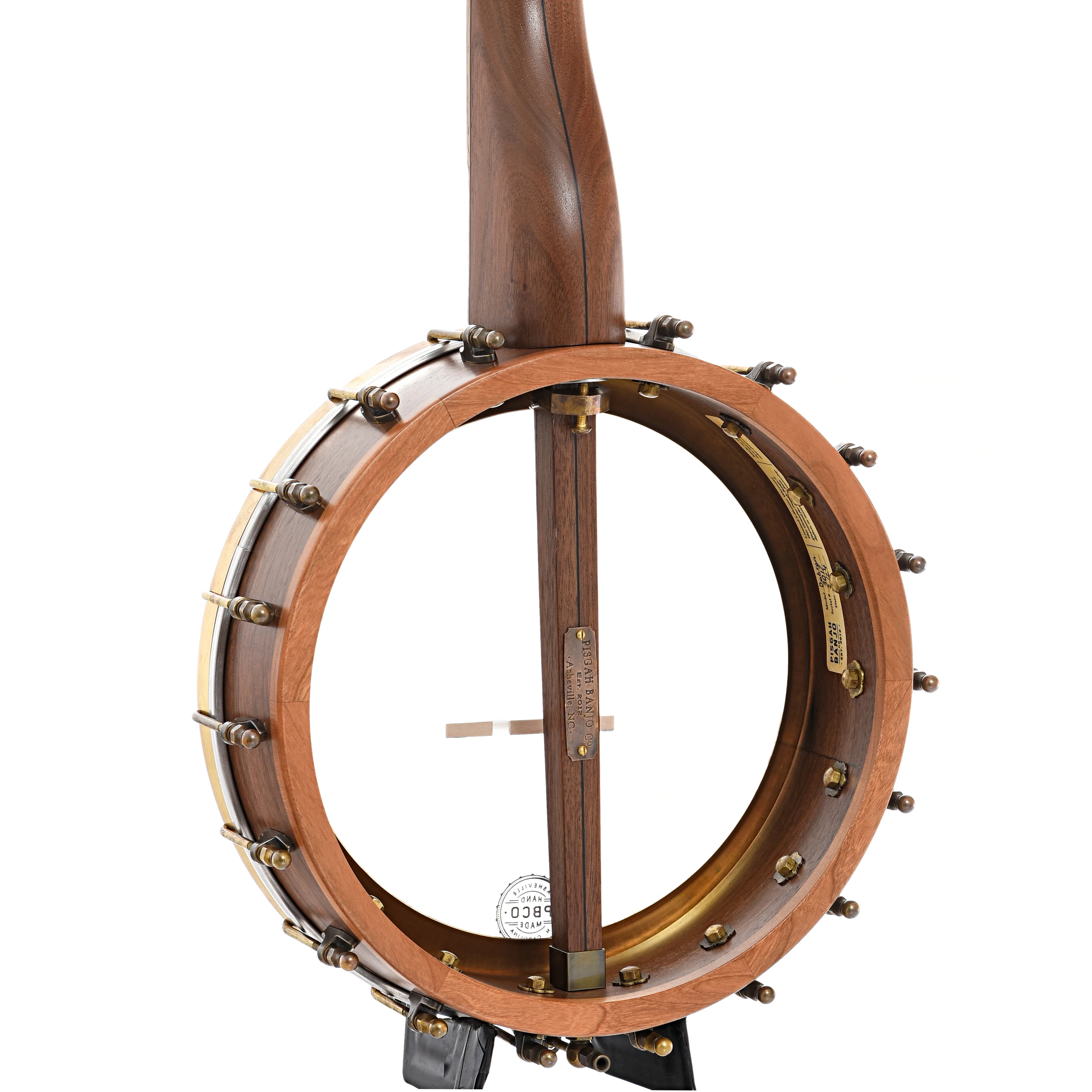 Pisgah Dobson 11in Short Scale Openback Banjo & Gigbag, Walnut - Image 10
