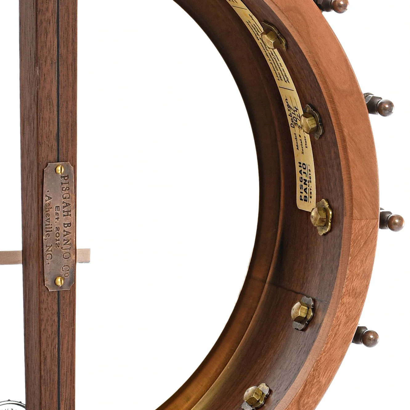 Pisgah Dobson 11in Short Scale Openback Banjo & Gigbag, Walnut - Image 11