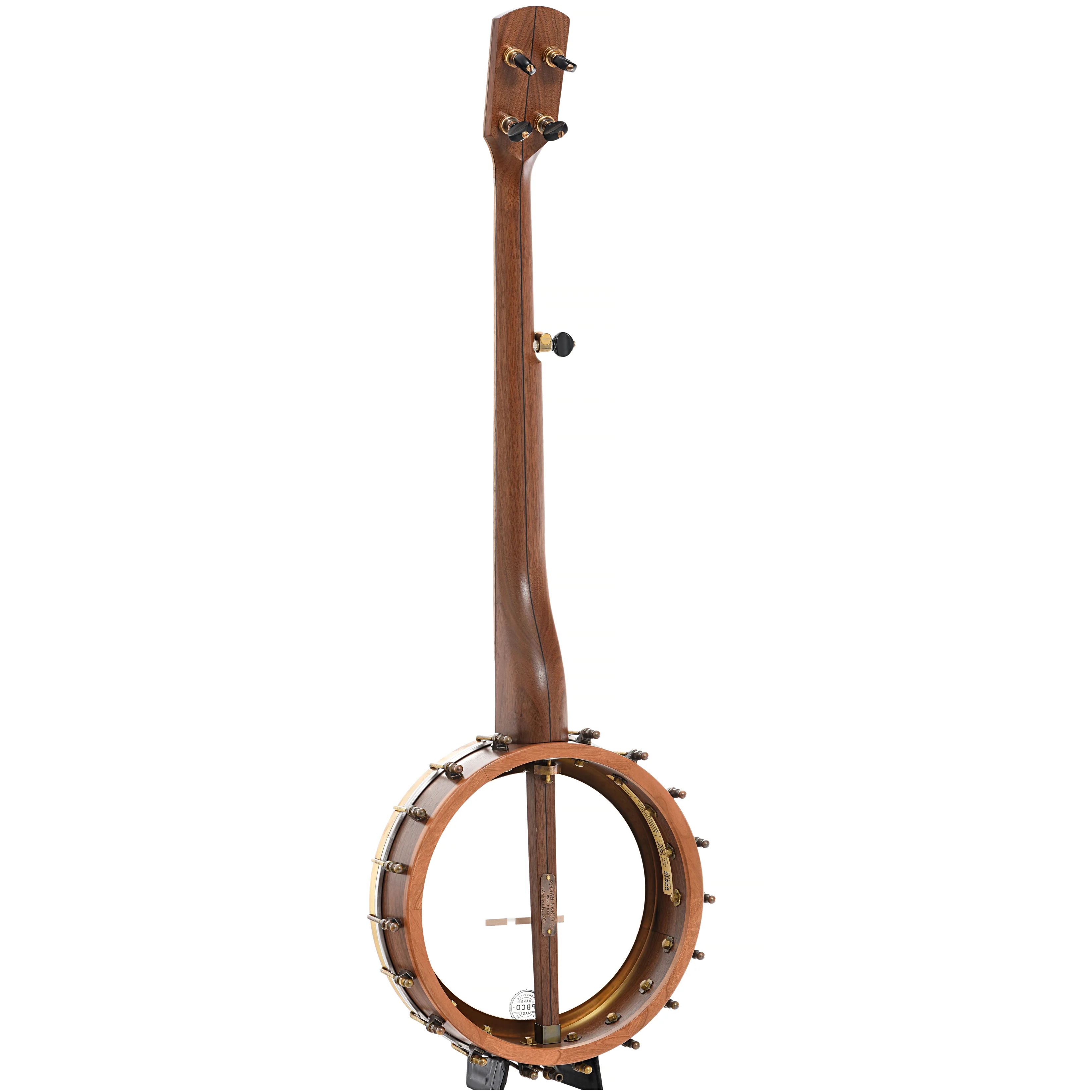 Pisgah Dobson 11in Short Scale Openback Banjo & Gigbag, Walnut - Image 12