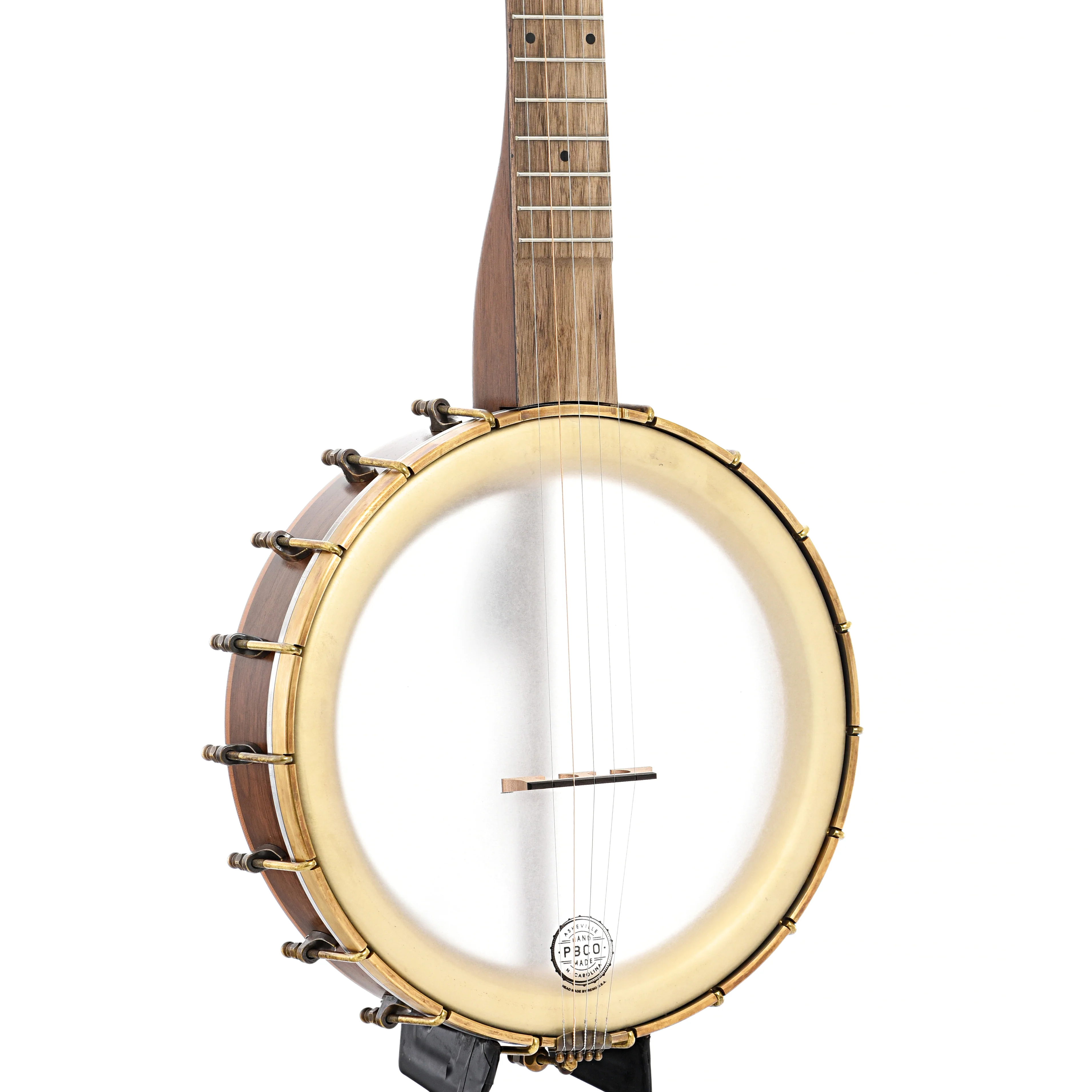 Pisgah Dobson 11in Short Scale Openback Banjo & Gigbag, Walnut - Image 2