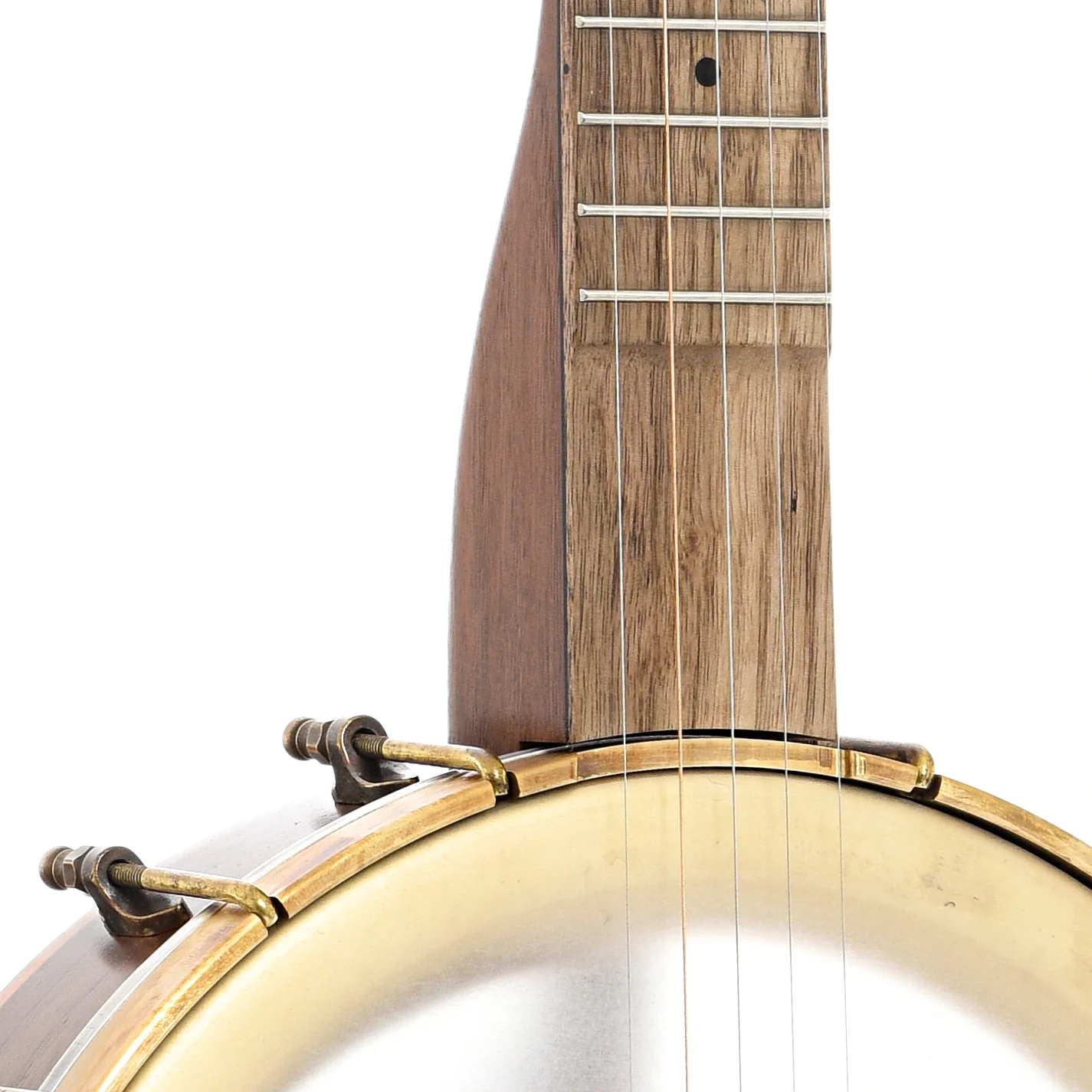 Pisgah Dobson 11in Short Scale Openback Banjo & Gigbag, Walnut - Image 5