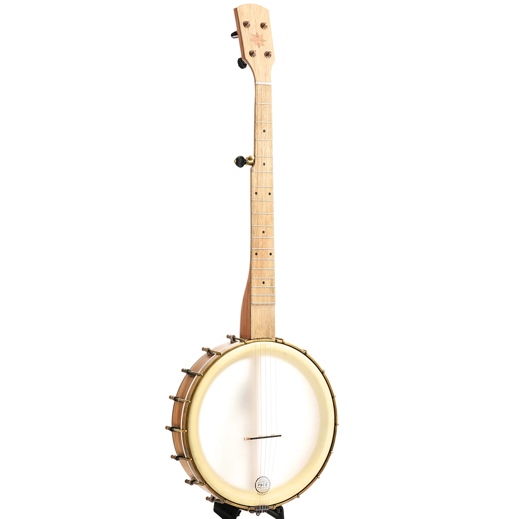 Pisgah Dobson 12in Short Scale Openback Banjo & Gigbag, Cherry - Image 2