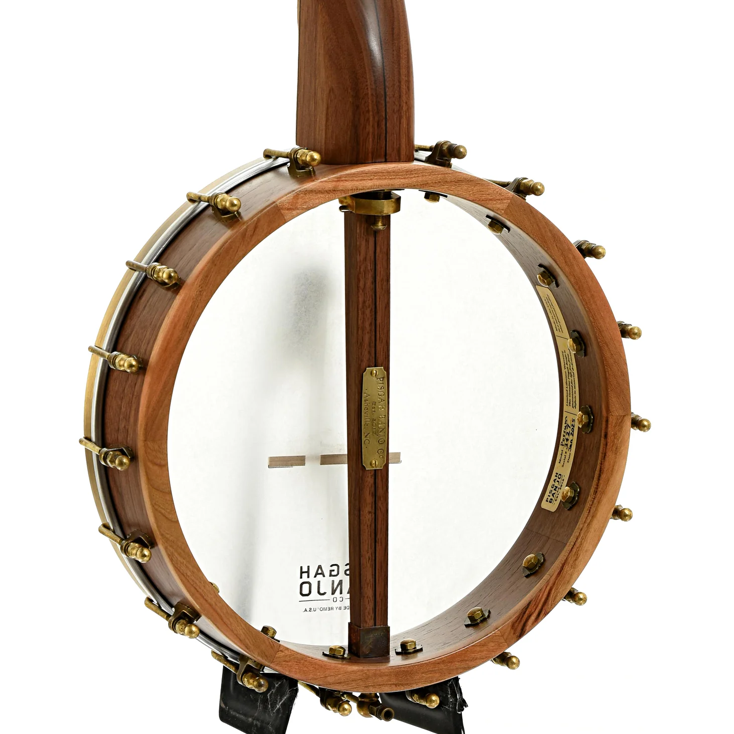 Pisgah Possum 11in Short Scale Openback Banjo & Gigbag, Walnut - Image 11