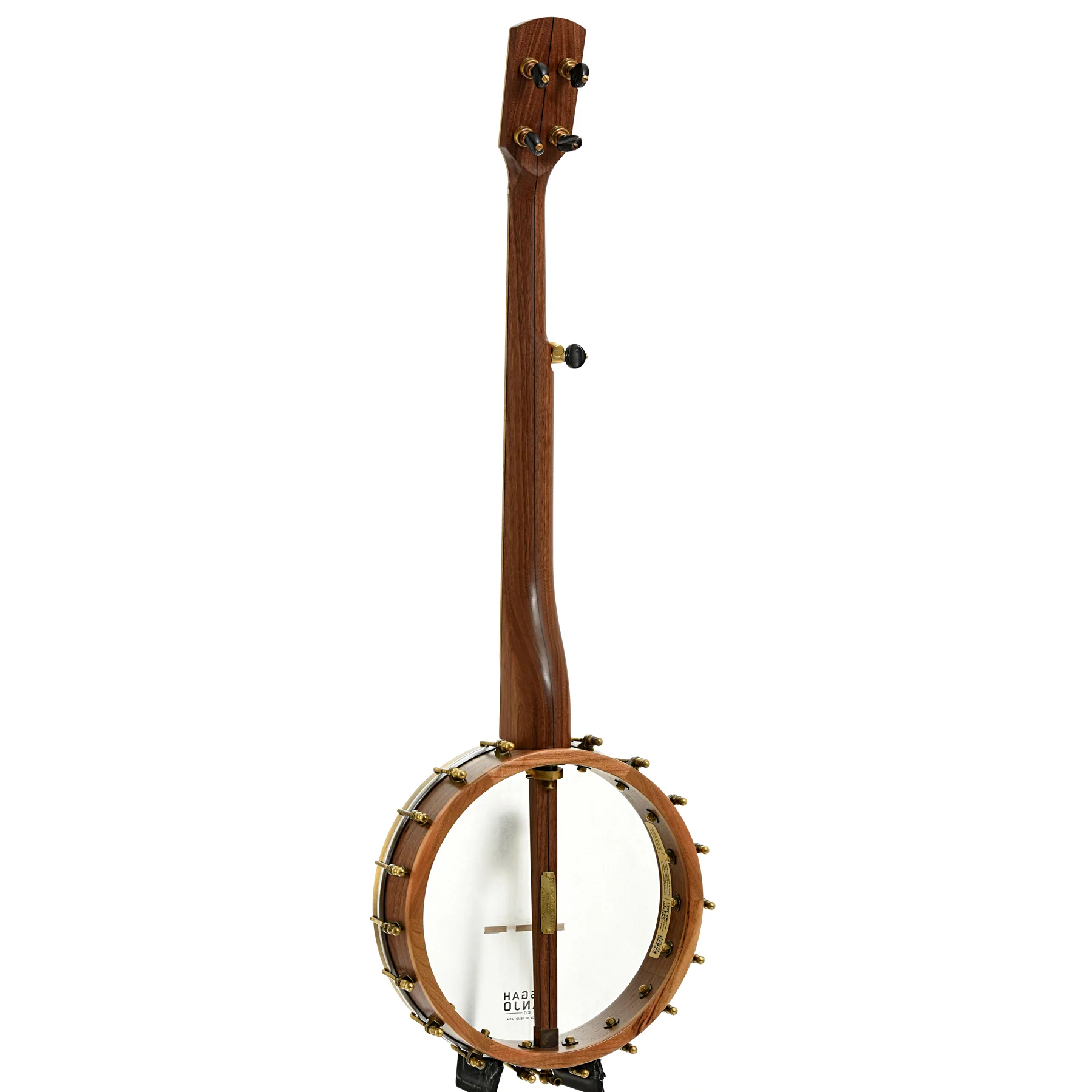 Pisgah Possum 11in Short Scale Openback Banjo & Gigbag, Walnut - Image 12