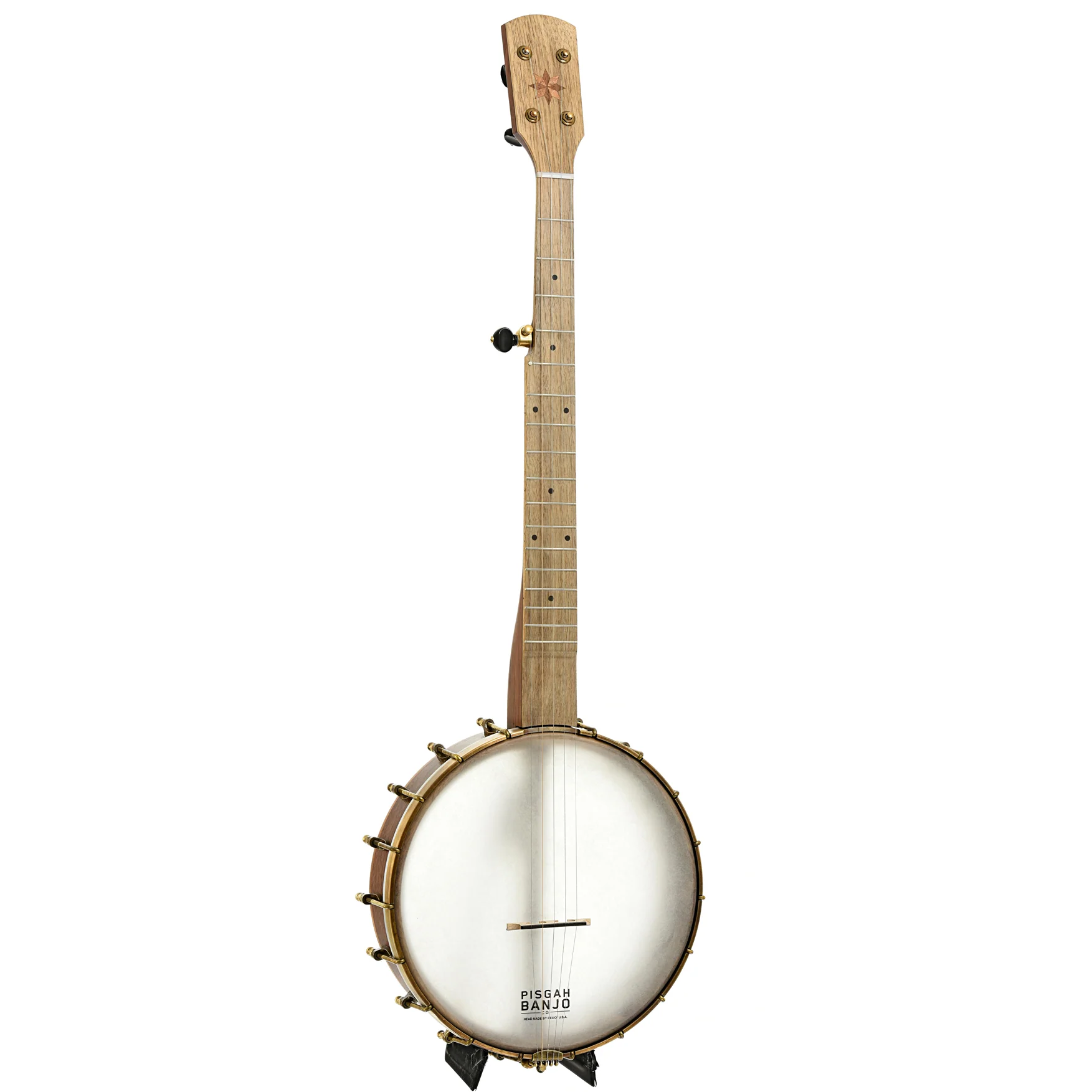 Pisgah Possum 11in Short Scale Openback Banjo & Gigbag, Walnut - Image 3