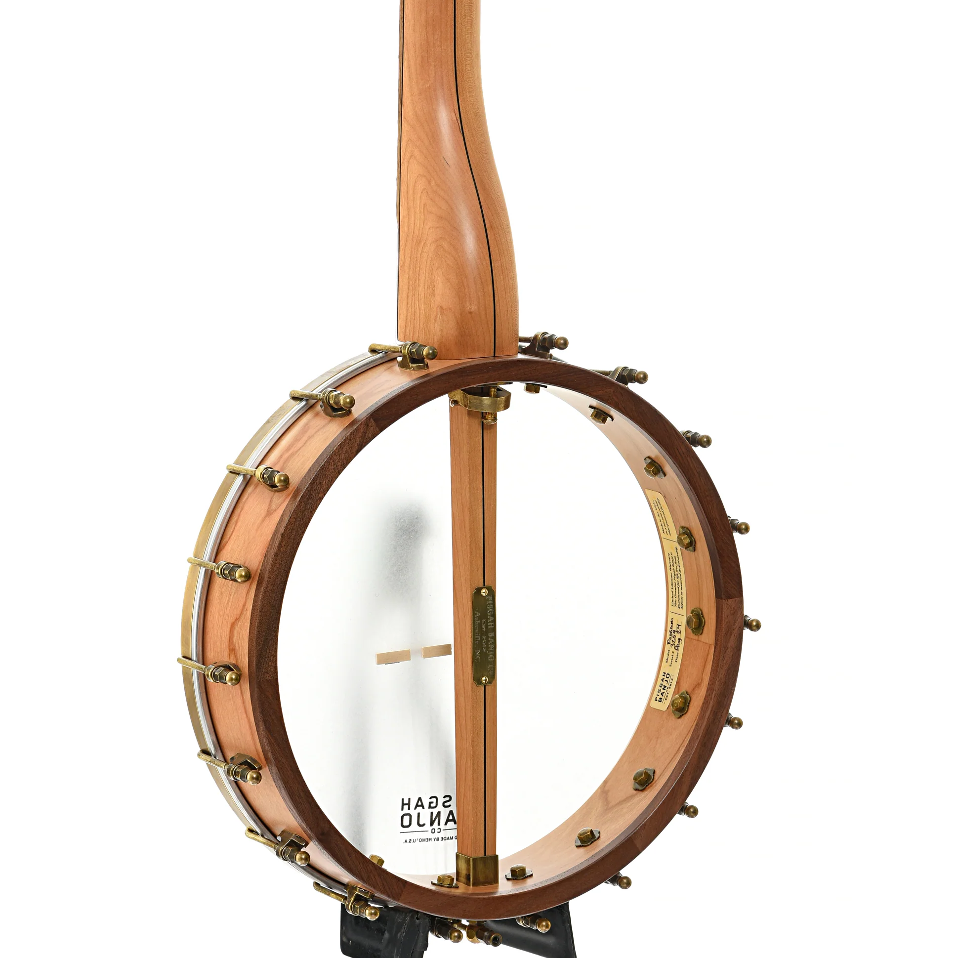 Pisgah Possum 12in Short Scale Openback Banjo & Gigbag, Cherry - Image 10