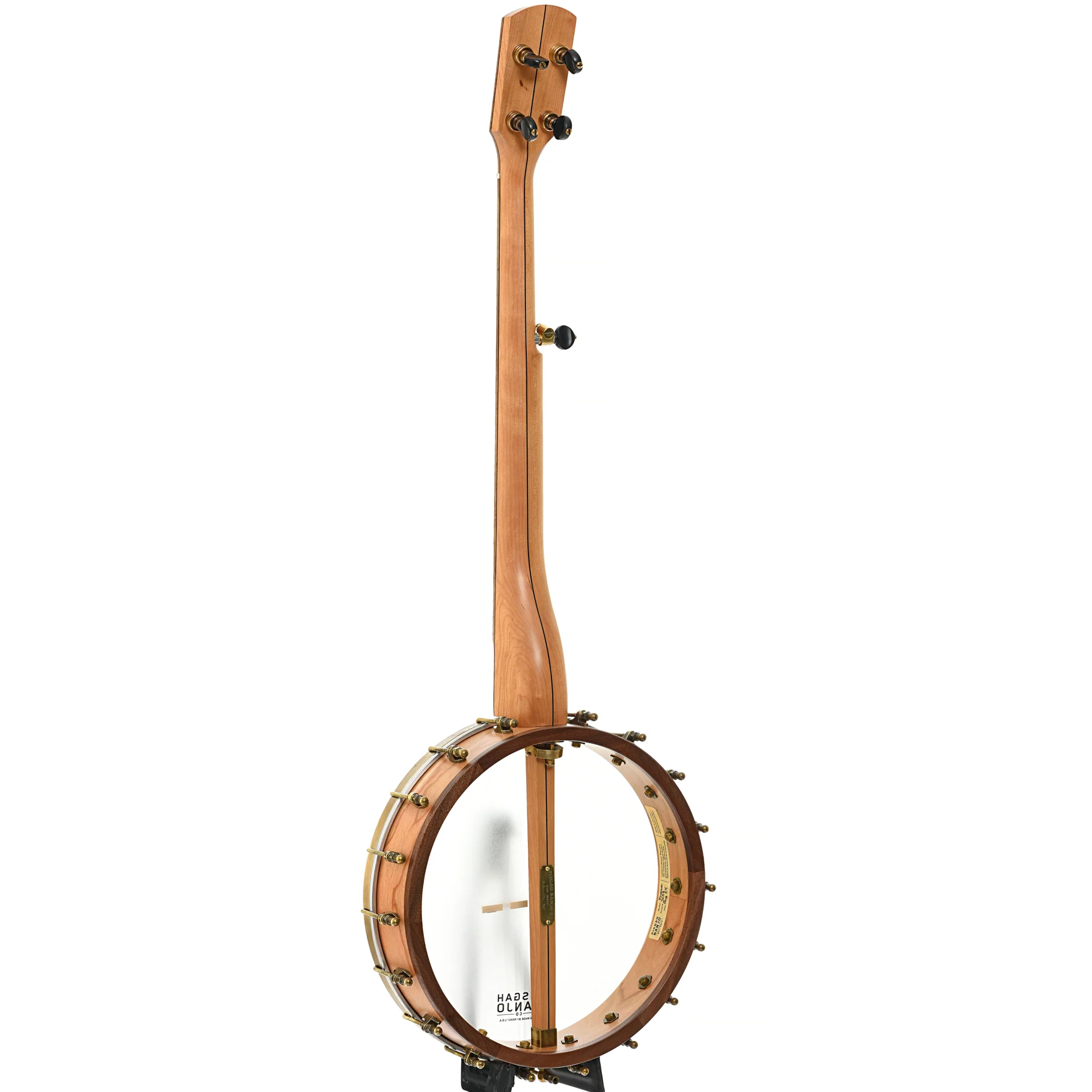 Pisgah Possum 12in Short Scale Openback Banjo & Gigbag, Cherry - Image 11