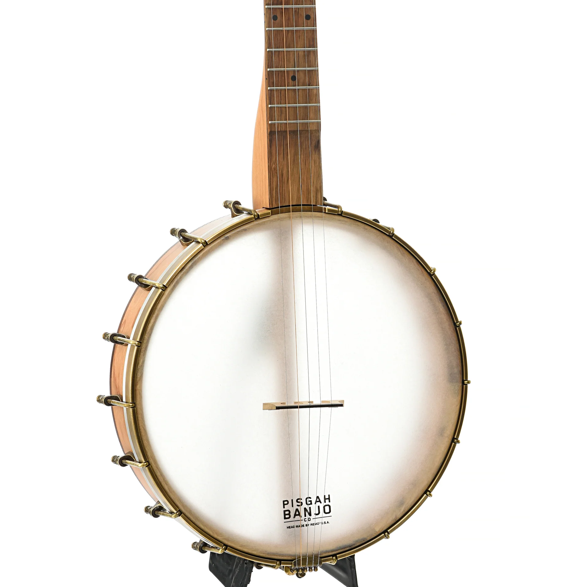 Pisgah Possum 12in Short Scale Openback Banjo & Gigbag, Cherry - Image 2