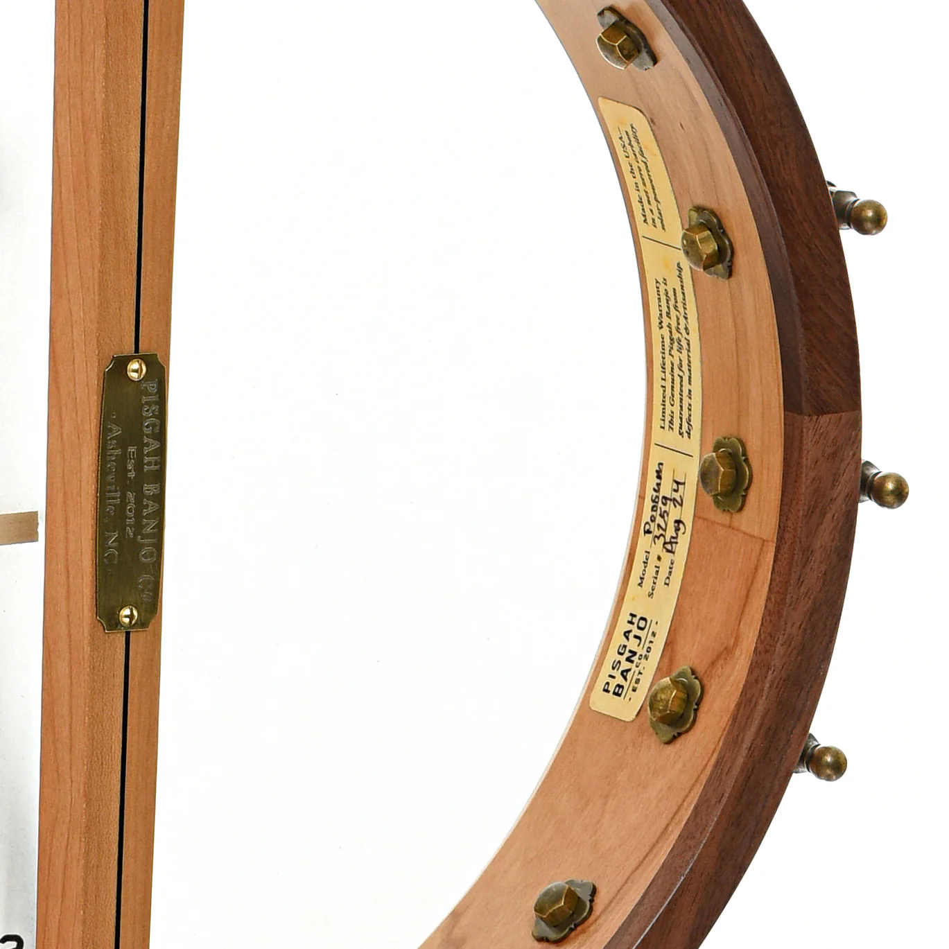 Pisgah Possum 12in Short Scale Openback Banjo & Gigbag, Cherry - Image 9