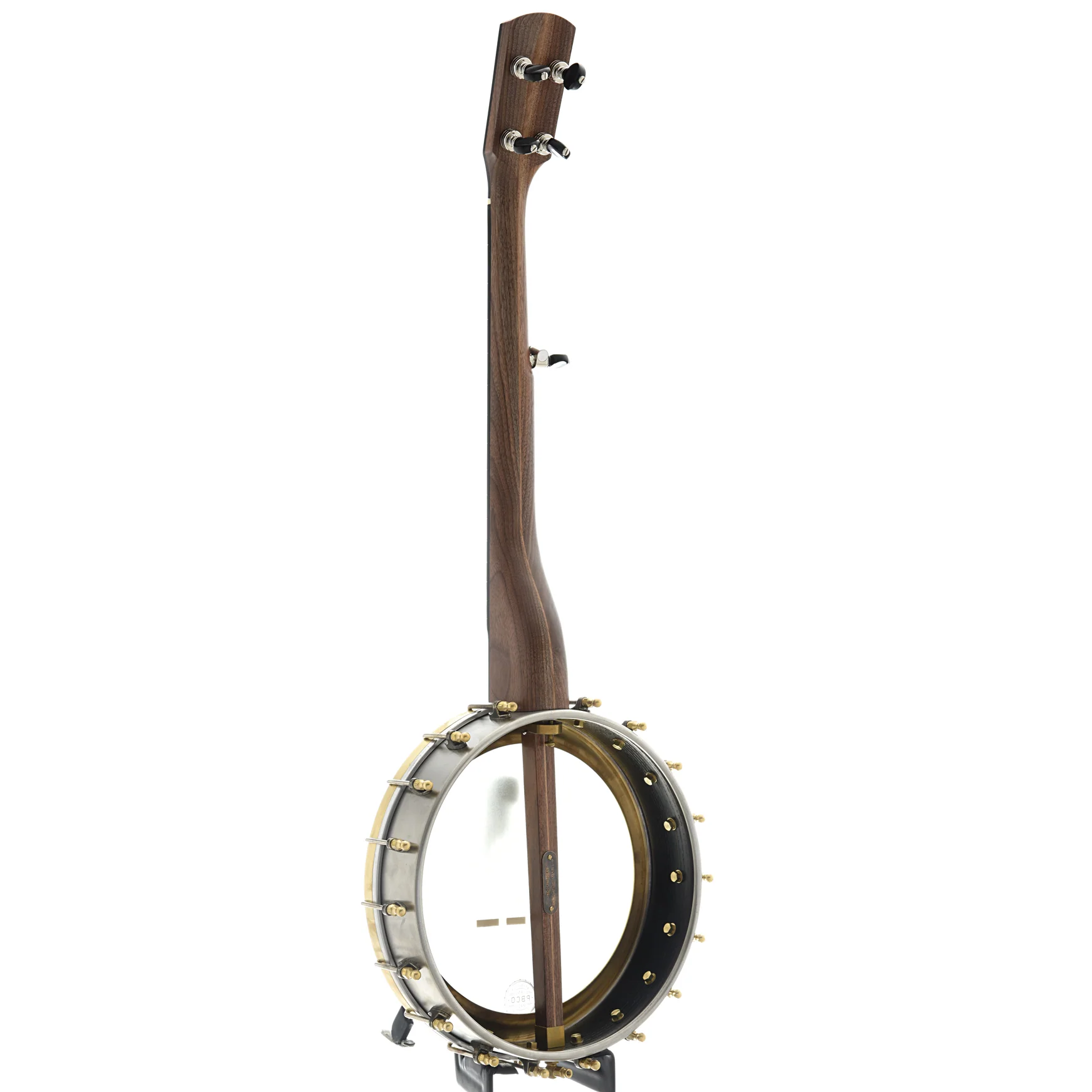 Pisgah Rambler Dobson 11in A-Scale Openback Banjo & Gigbag, Walnut - Image 10