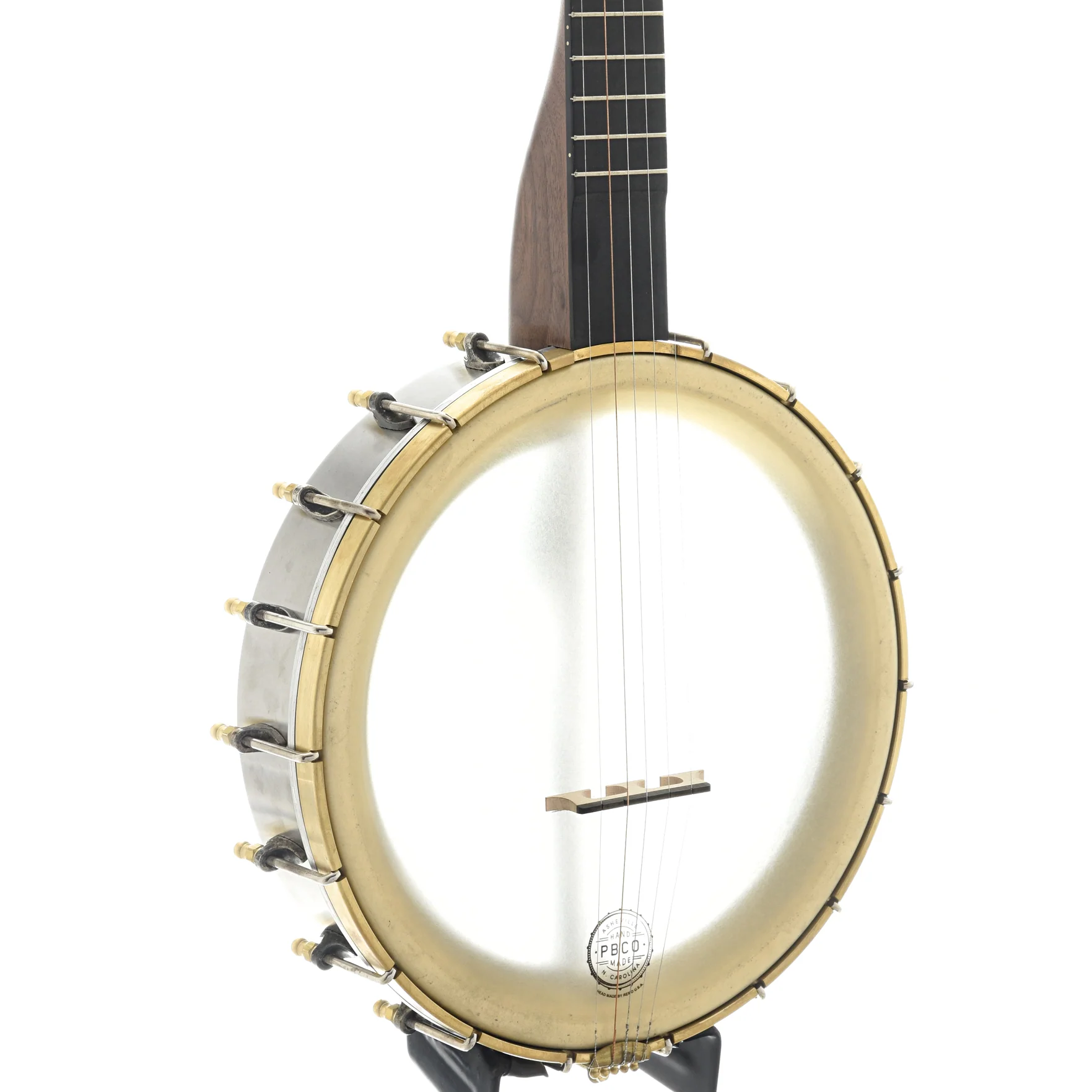 Pisgah Rambler Dobson 11in A-Scale Openback Banjo & Gigbag, Walnut - Image 2