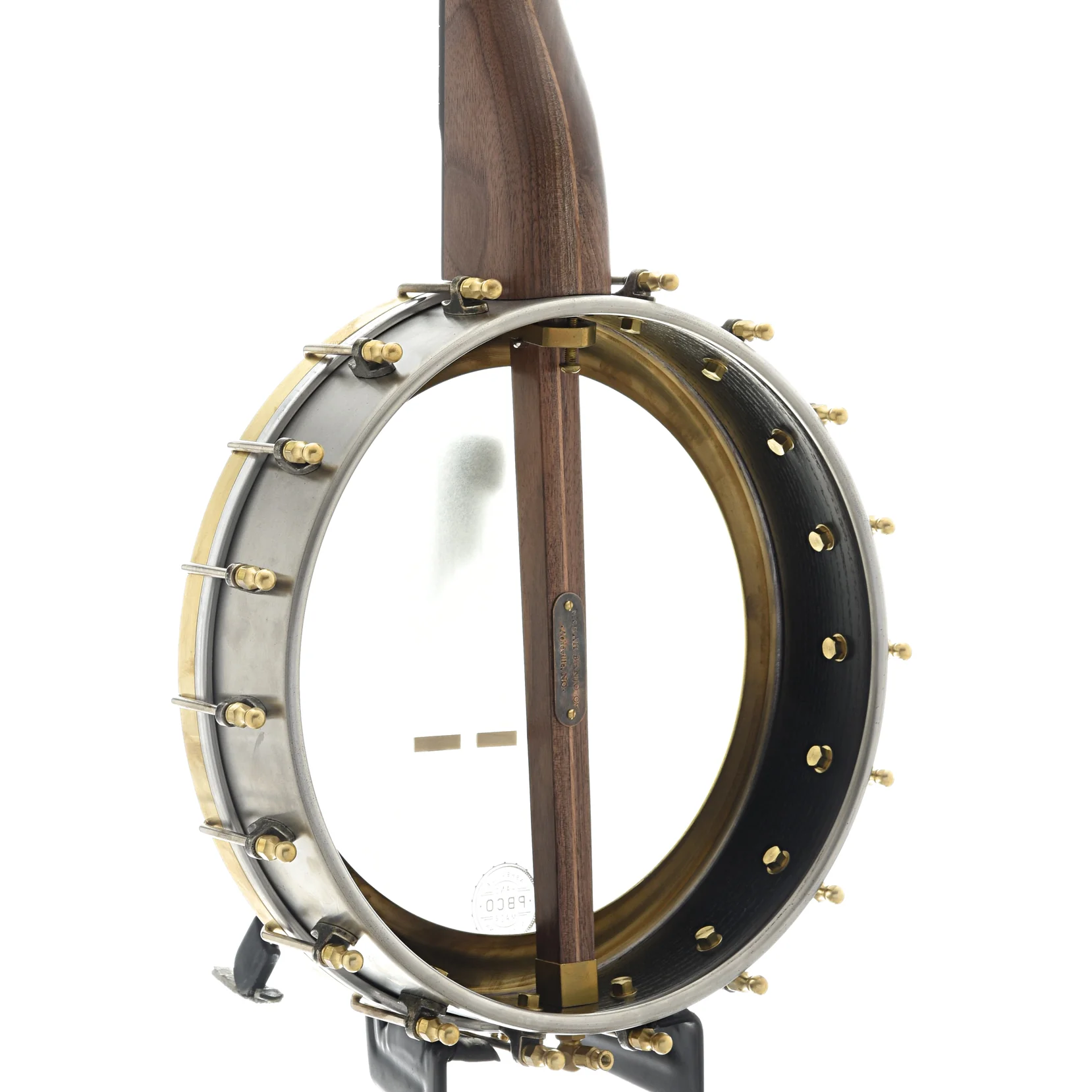 Pisgah Rambler Dobson 11in A-Scale Openback Banjo & Gigbag, Walnut - Image 9