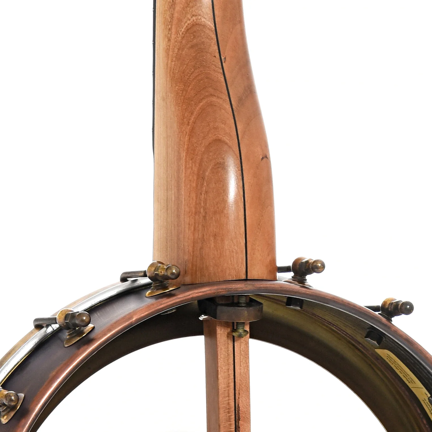 Pisgah Rambler Dobson Special 12in Short Scale Openback Banjo & Gigbag, Cherry & Copper - Image 10