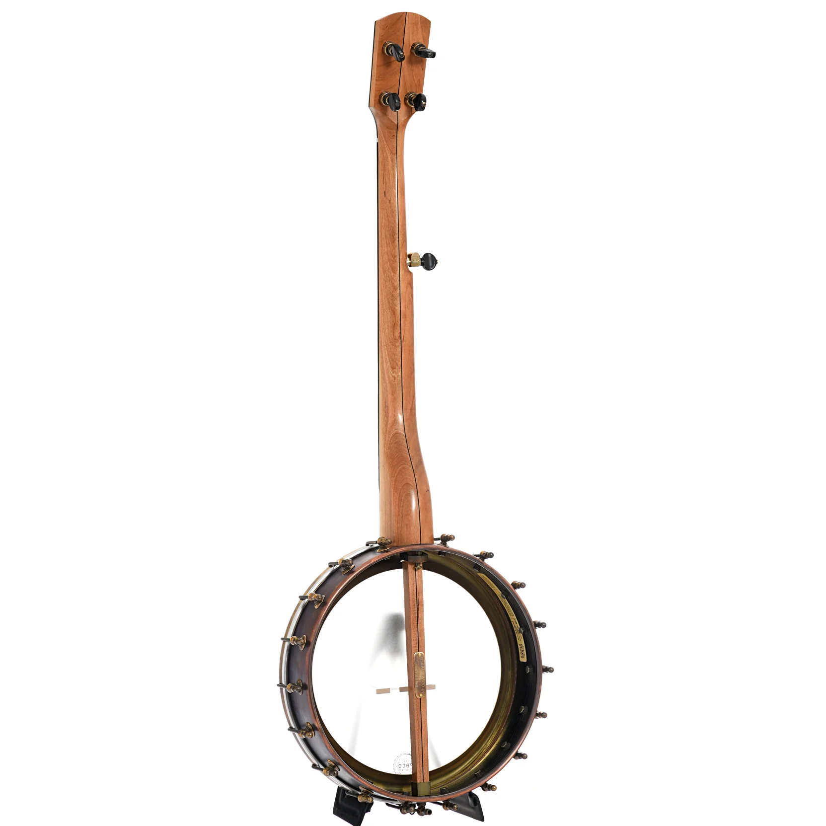 Pisgah Rambler Dobson Special 12in Short Scale Openback Banjo & Gigbag, Cherry & Copper - Image 12