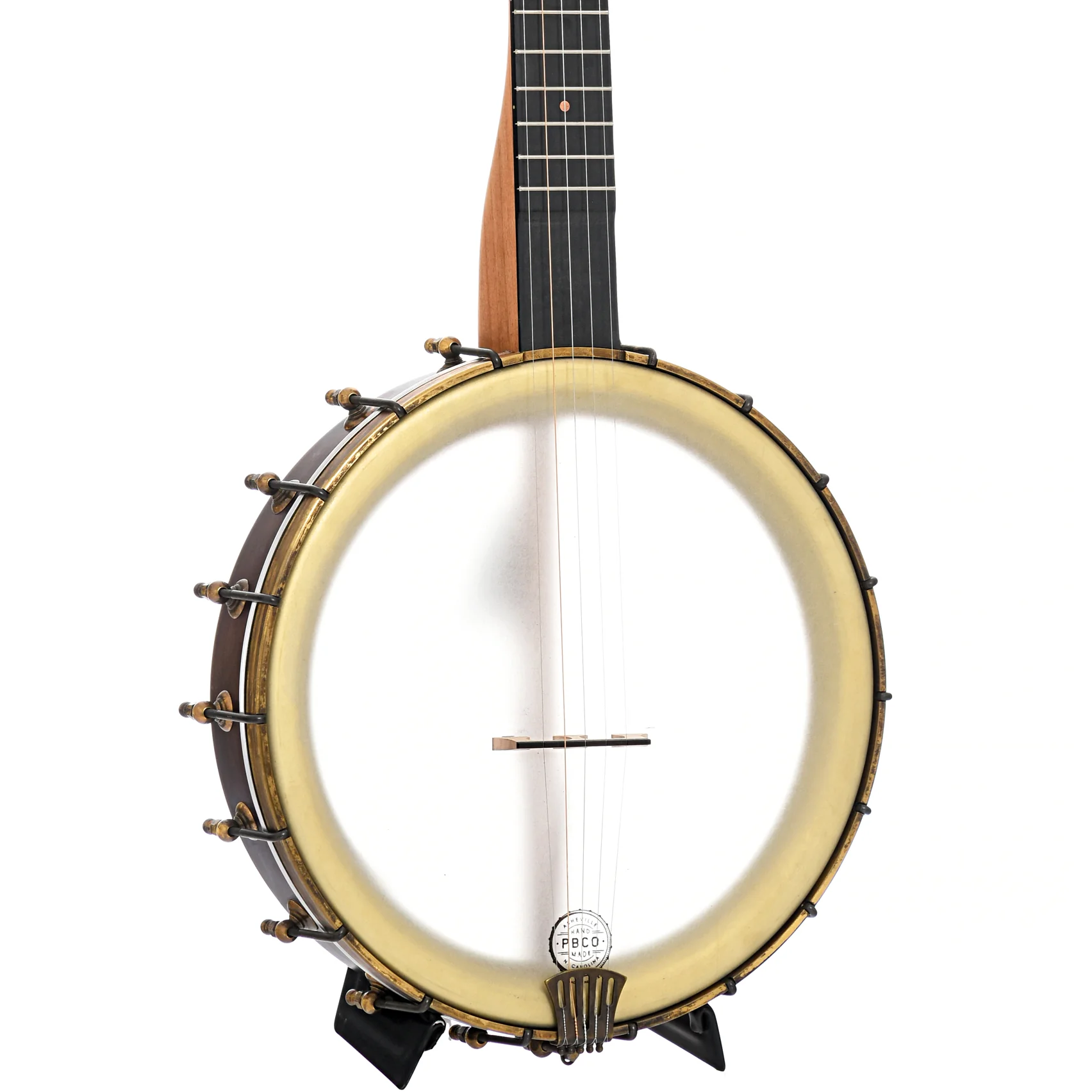Pisgah Rambler Dobson Special 12in Short Scale Openback Banjo & Gigbag, Cherry & Copper - Image 4