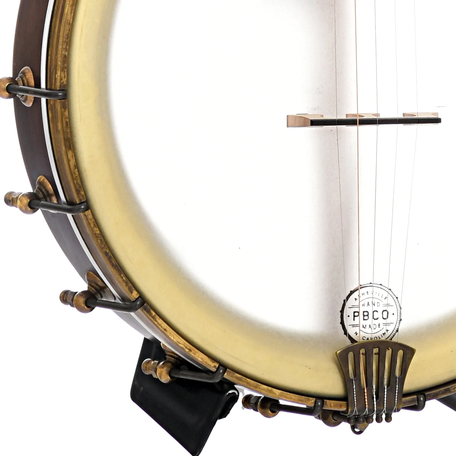 Pisgah Rambler Dobson Special 12in Short Scale Openback Banjo & Gigbag, Cherry & Copper - Image 5