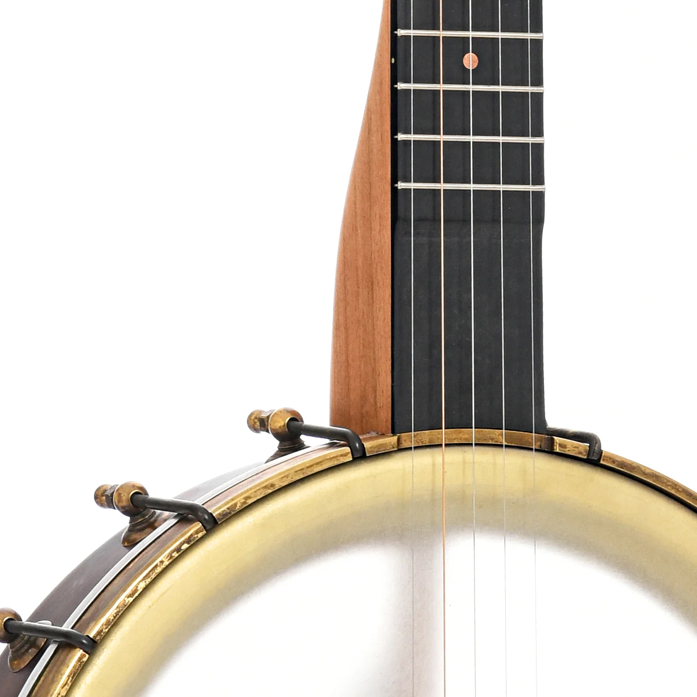 Pisgah Rambler Dobson Special 12in Short Scale Openback Banjo & Gigbag, Cherry & Copper - Image 6