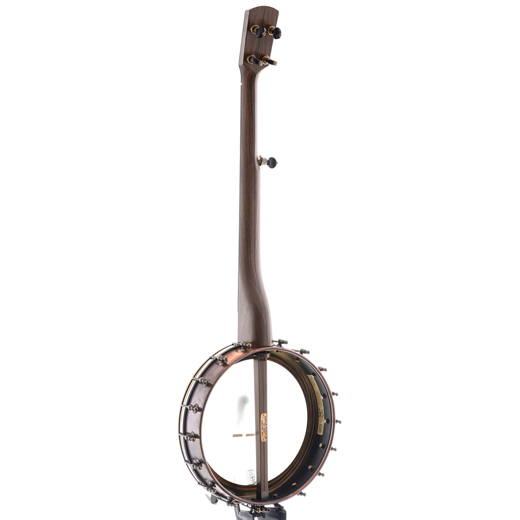 Pisgah Rambler Dobson Special 12in Openback Banjo & Gigbag, Walnut & Copper - Image 10