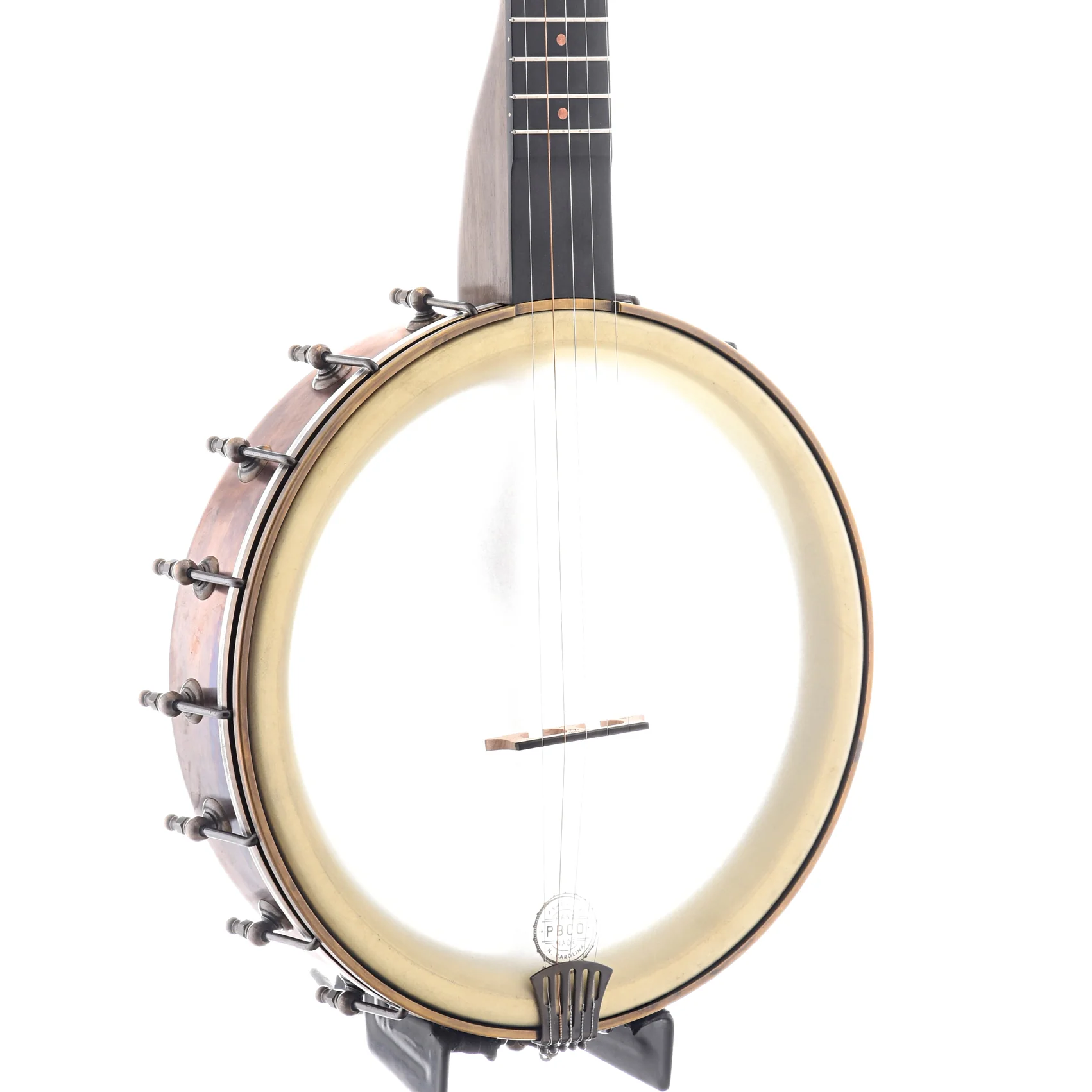 Pisgah Rambler Dobson Special 12in Openback Banjo & Gigbag, Walnut & Copper - Image 2