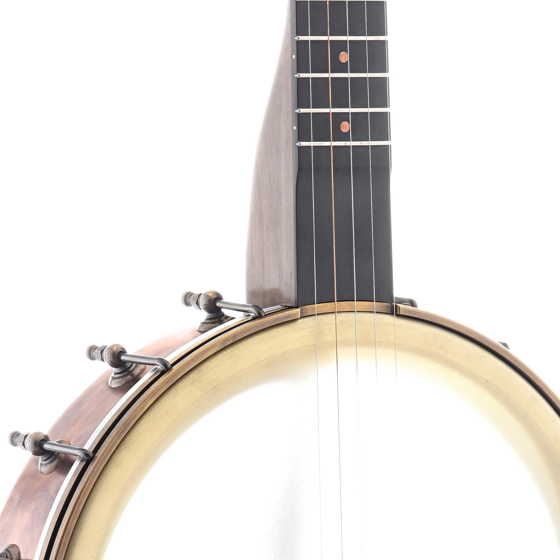 Pisgah Rambler Dobson Special 12in Openback Banjo & Gigbag, Walnut & Copper - Image 4
