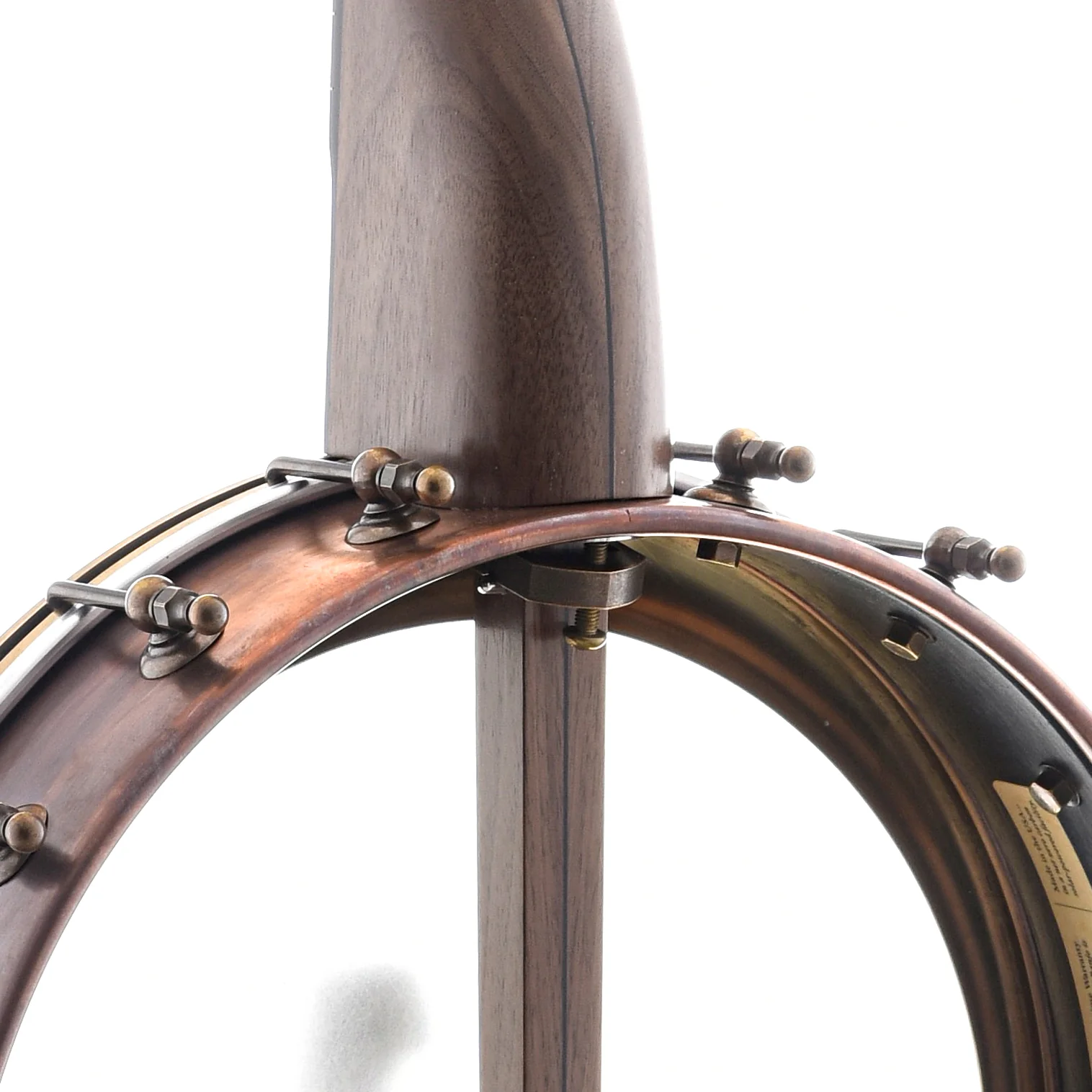 Pisgah Rambler Dobson Special 12in Openback Banjo & Gigbag, Walnut & Copper - Image 8