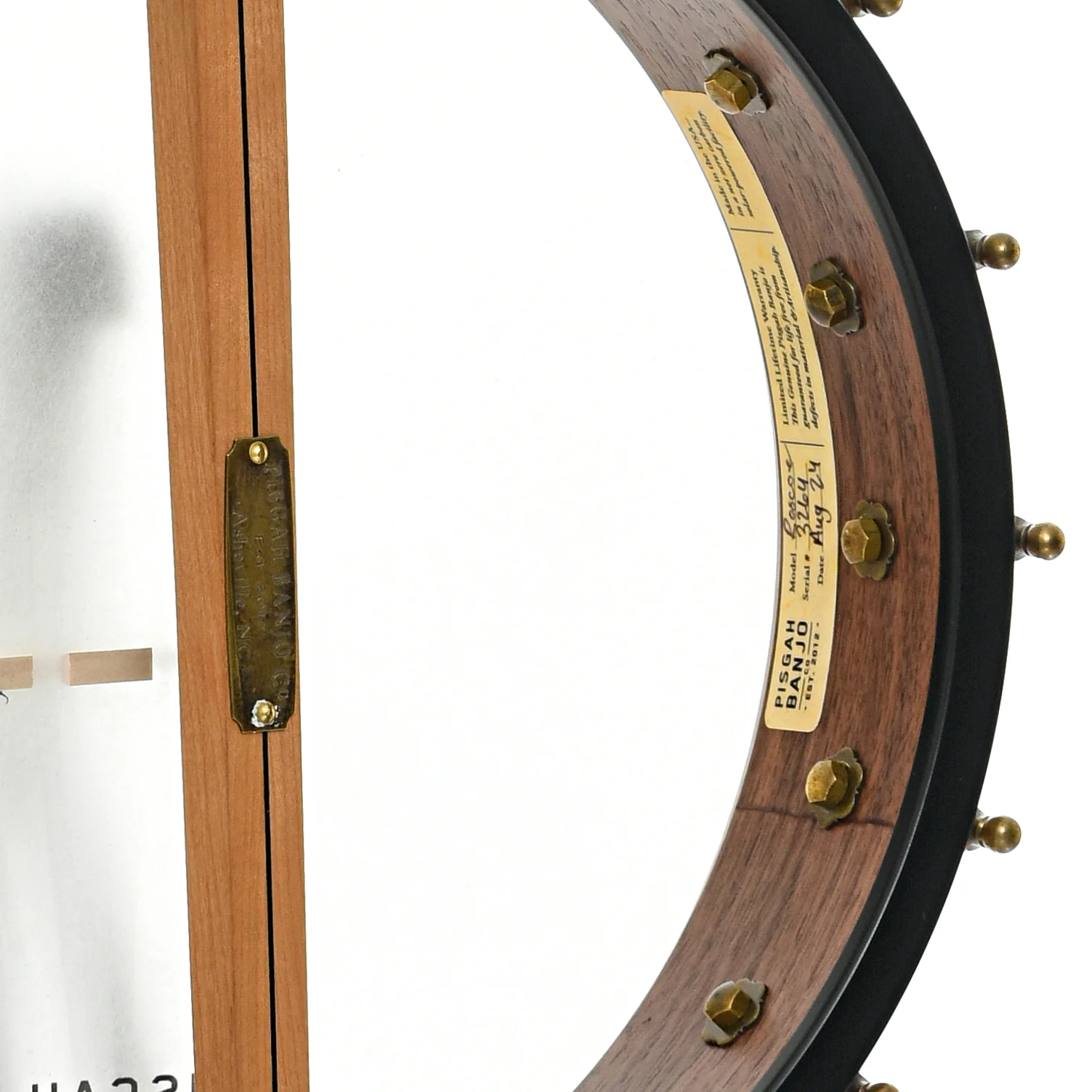 Pisgah Roscoe 12in Fretless Openback Banjo & Gigbag - Image 10