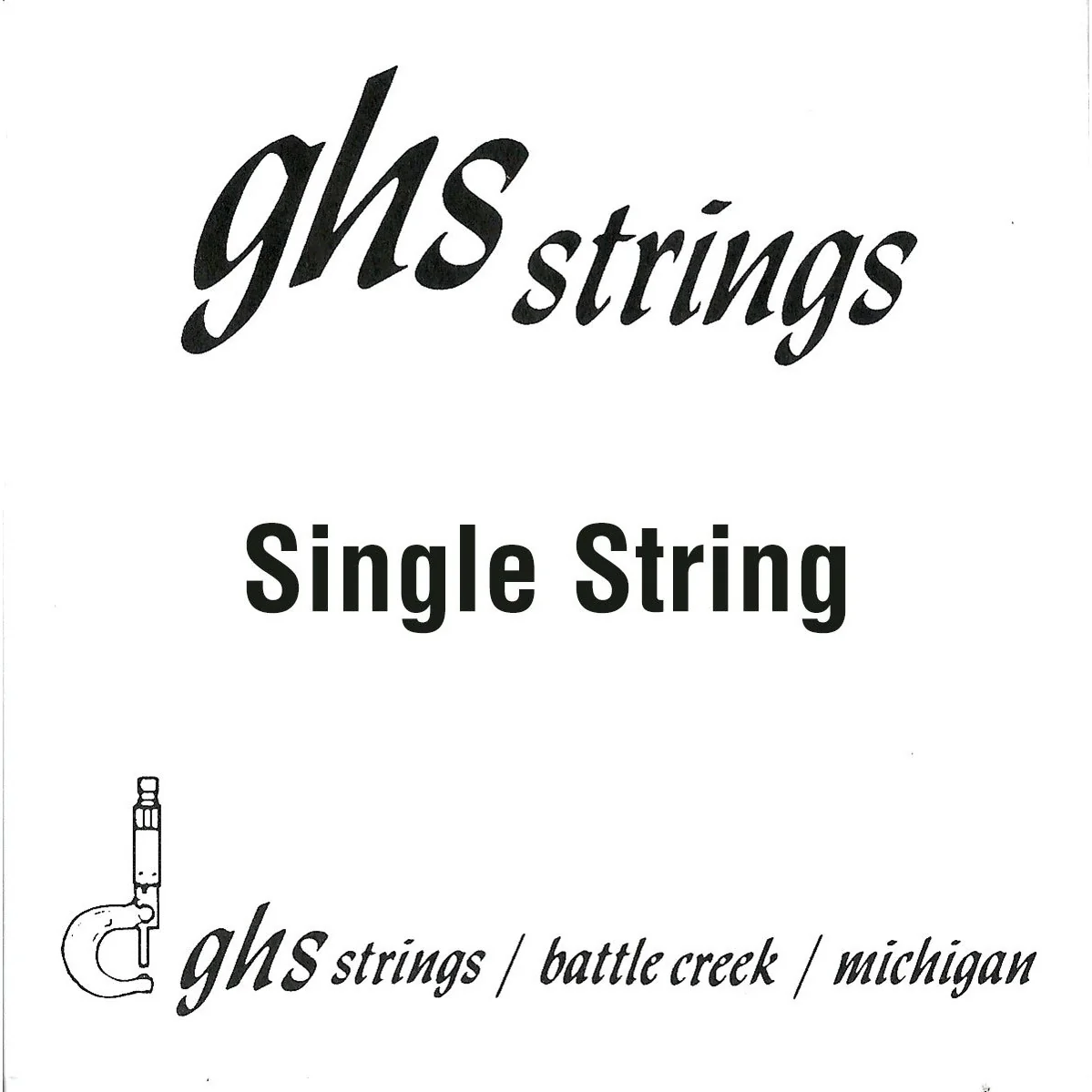 GHS Plain Steel Ball End Single String, .010in - Image 2