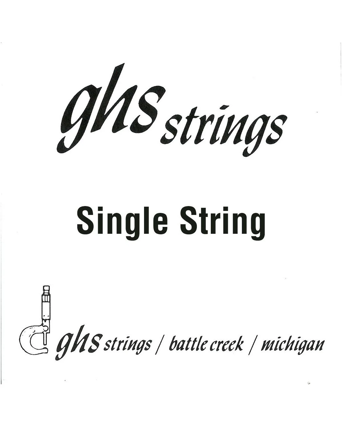 GHS Plain Steel Loop End Single String, .0125in - Image 2