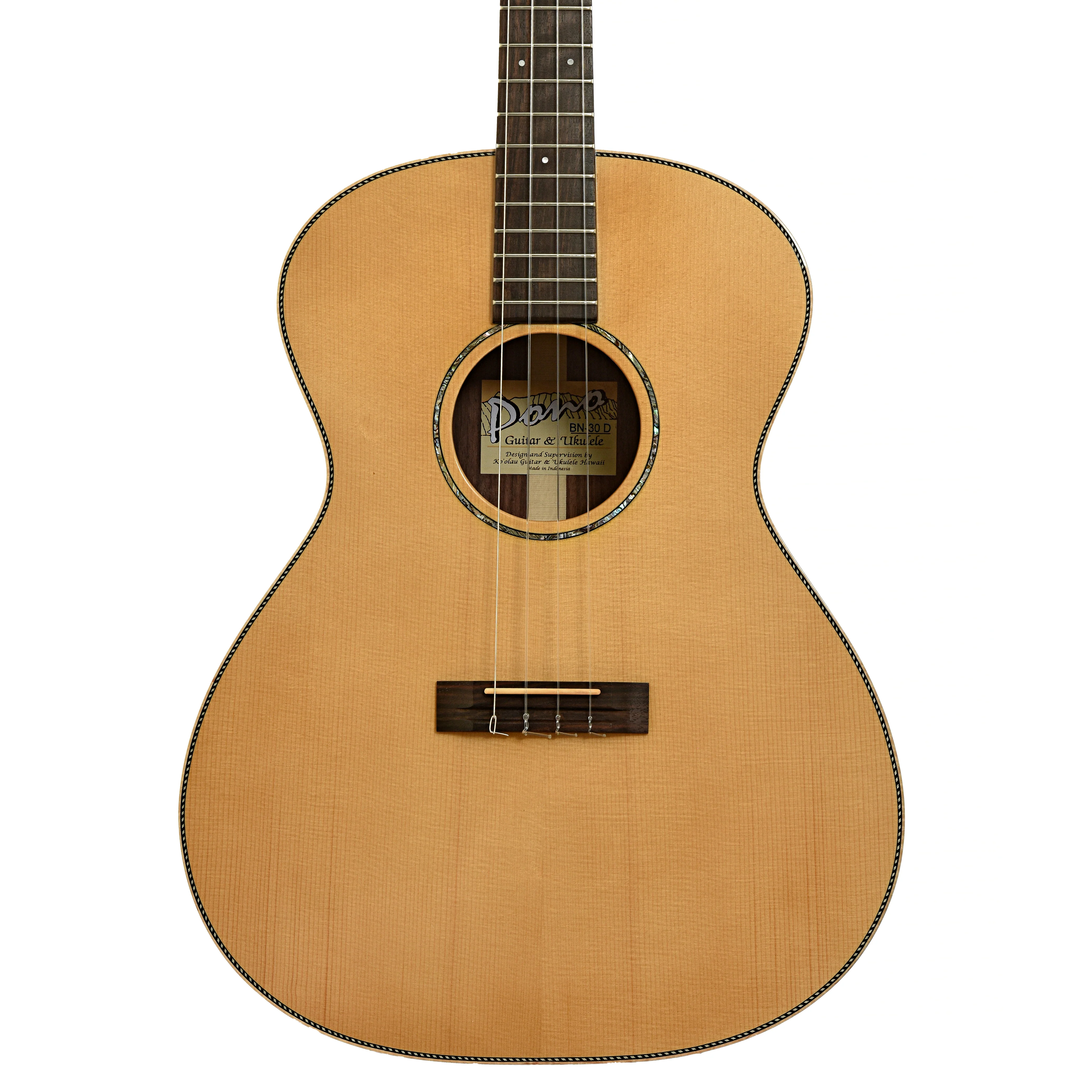 Pono BN-30D Baritone Nui Guitar Ukulele (c.2015) - Image 2